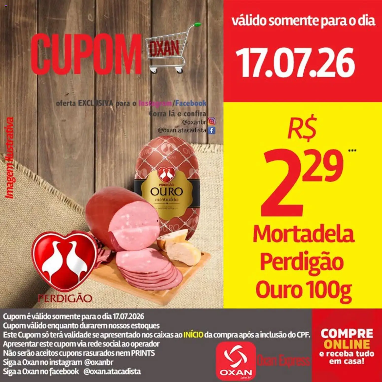 Oxan Atacadista Folheto - válido de 17/07/2026 | Página: 11 | Produtos: Mortadela