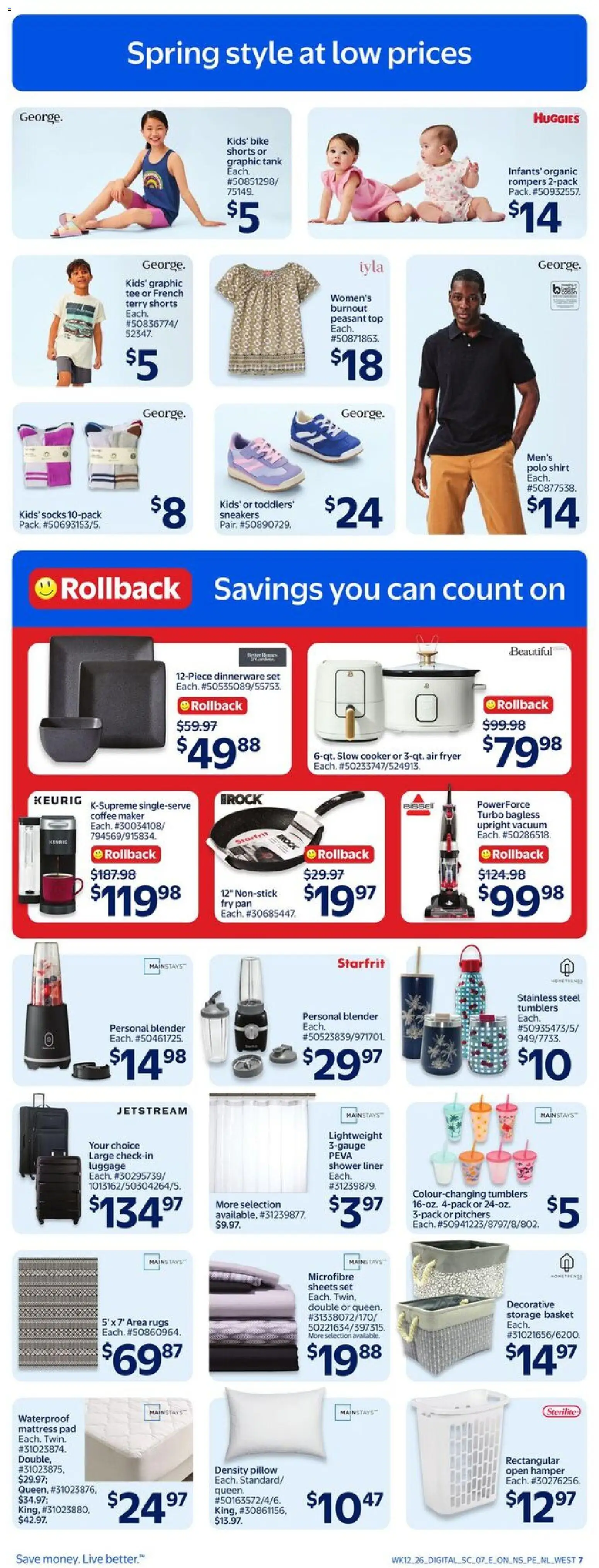 Walmart flyer valid from 16.04.2026 | Page: 10 | Products: Coffee maker, Cooker, Mattress, Coffee