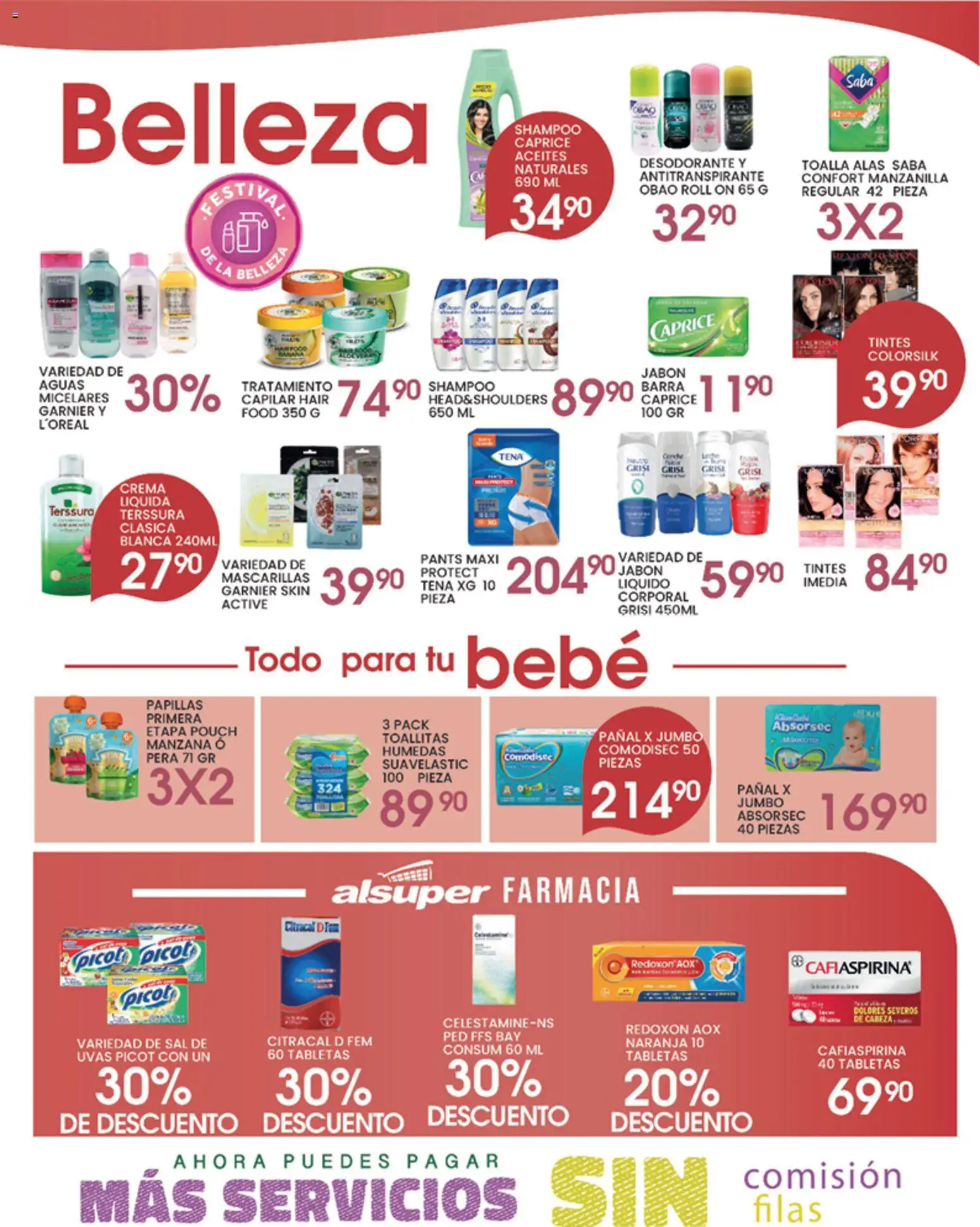 Nuevas ofertas de Alsuper válidas en toda la República Mexicana desde el 12.05.2026. ¡Encuentra las mejores ofertas en Alsuper folleto! | Página: 4 | Productos: Toalla, Barra, Pants, Jabón