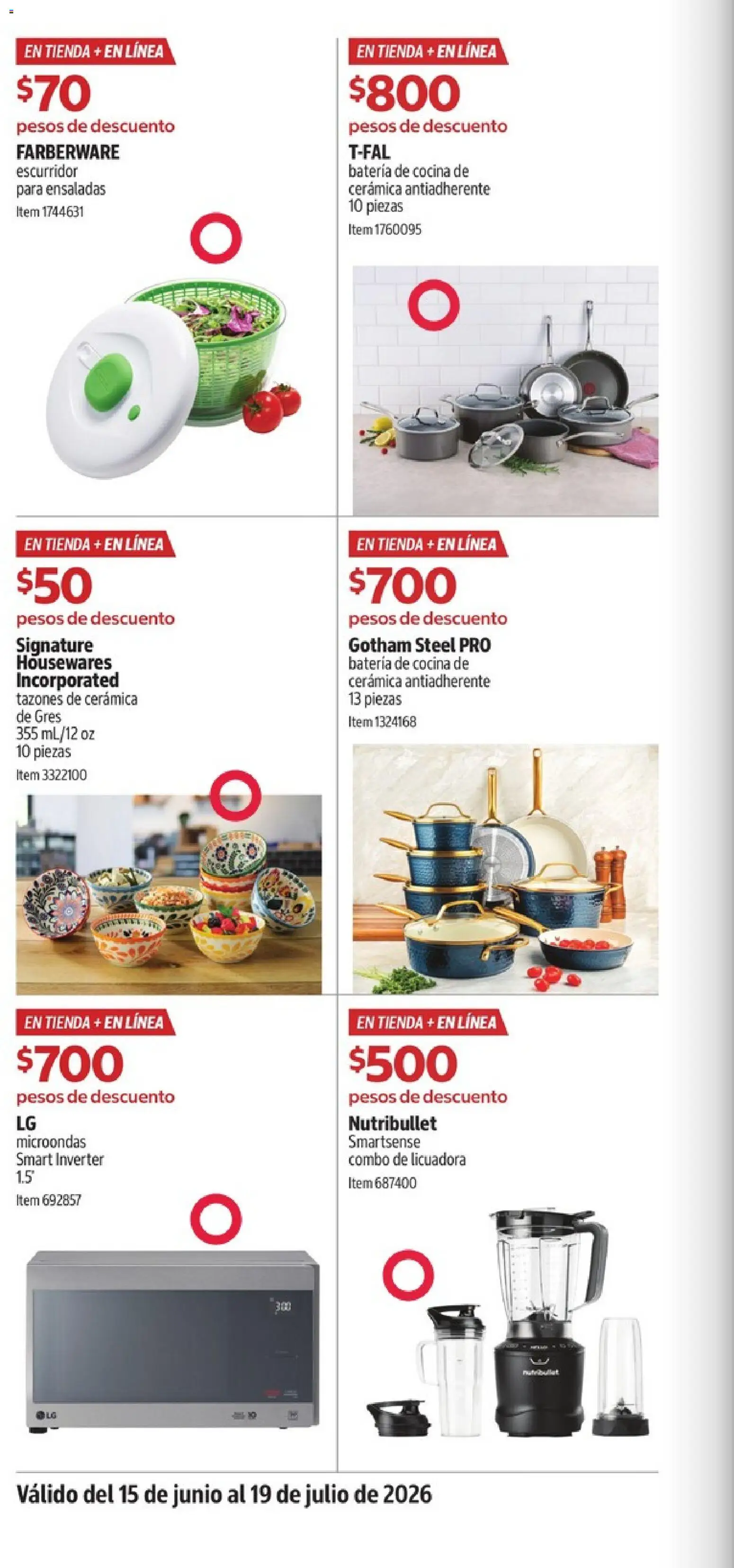 Nuevas ofertas de Costco válidas en toda la República Mexicana desde el 15/06/2026. ¡Encuentra las mejores ofertas en Costco catálogo Descuentos exclusivos! | Página: 14 | Productos: Escurridor, Licuadora, Cocina, Batería