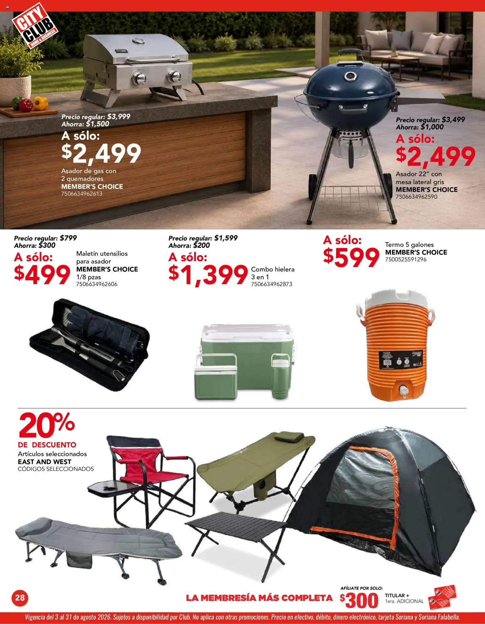 Nuevas ofertas de City Club válidas en toda la República Mexicana desde el 03/08/2026. ¡Encuentra las mejores ofertas en City Club catálogo! | Página: 28