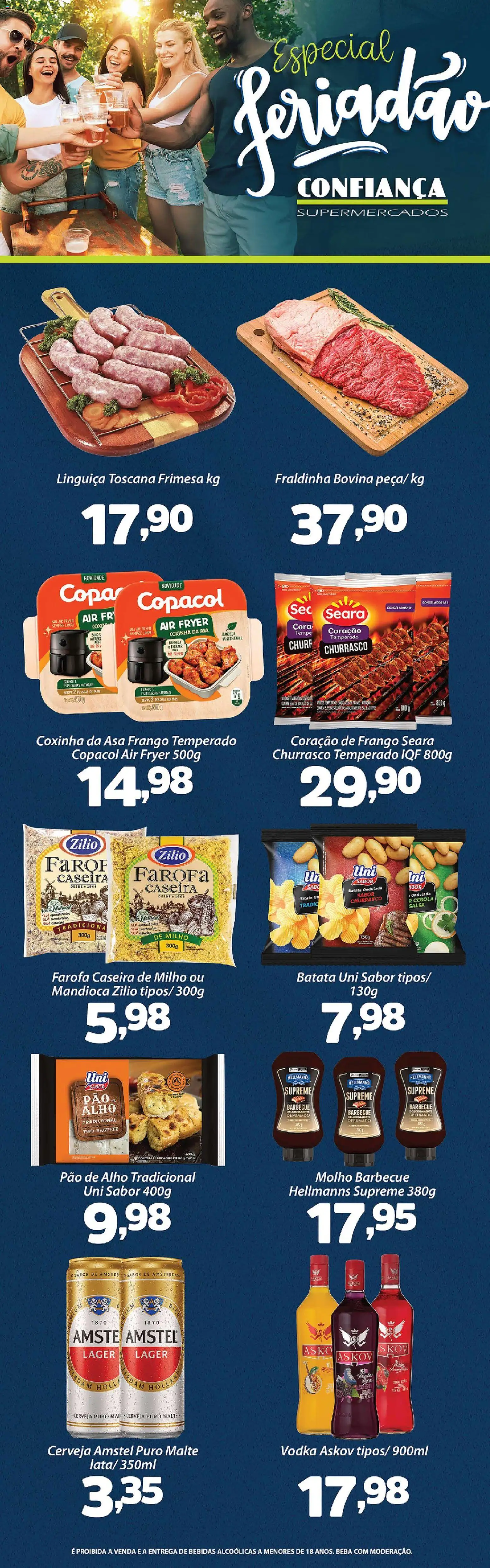 Confiança Folheto - válido de 07/07/2026 | Página: 5 | Produtos: Pao de alho, Pão, Copa, Frango