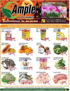 Preview of Ample Food Market weekly flyer Brampton from shop Ample Food Market valid from Oct 23, 2026