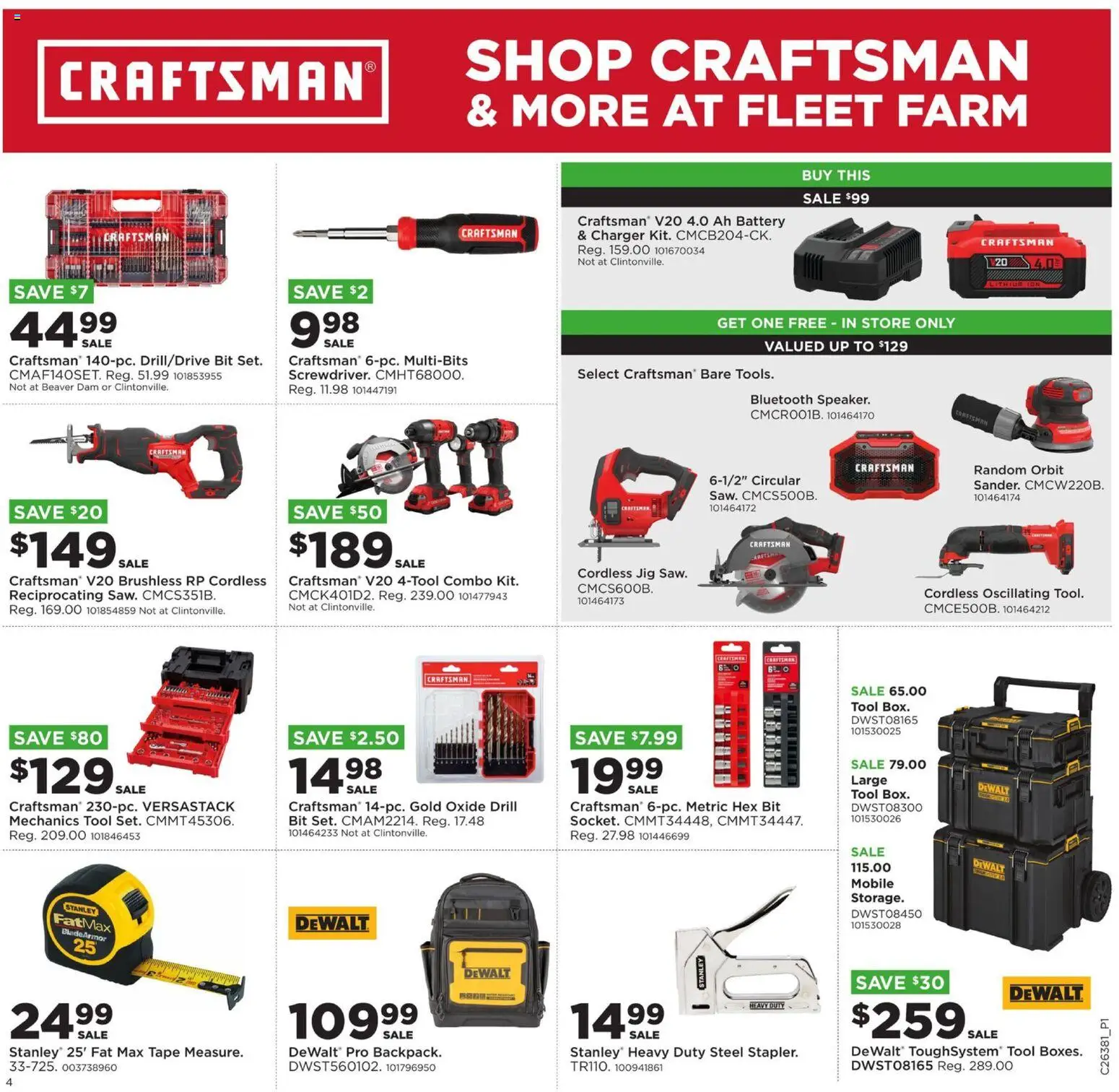 Mills Fleet Farm Weekly Ad - valid from 09/14/2026 | Page: 6 | Products: Battery, Charger