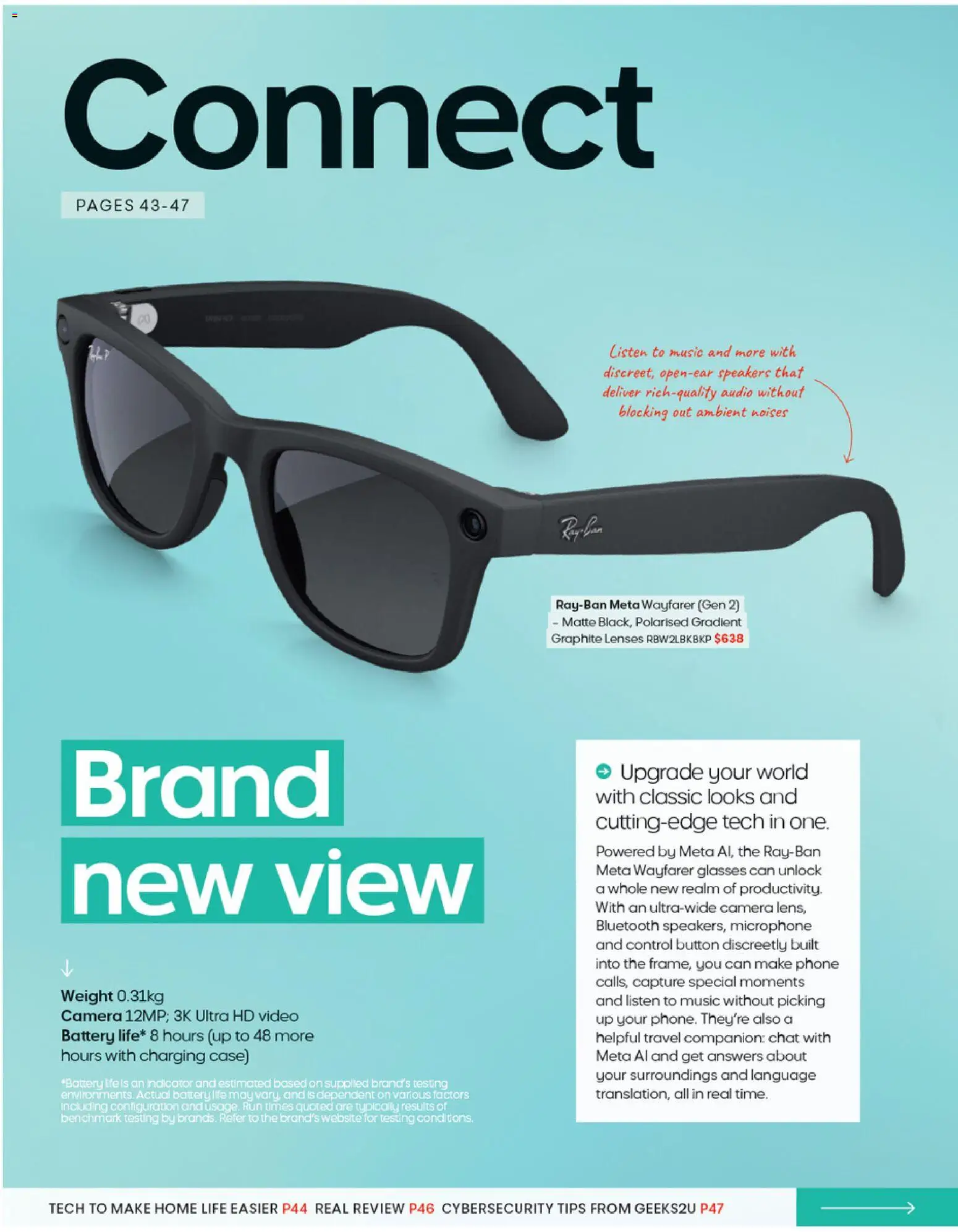 Officeworks catalogue - valid from 27/08/2026 | Page: 43 | Products: Battery, Glasses, Camera, Microphone