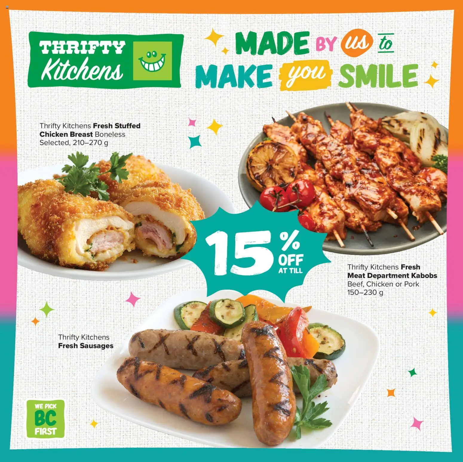 Thrifty Foods flyer valid from Jul 9, 2026 | Page: 14 | Products: Chicken, Pork