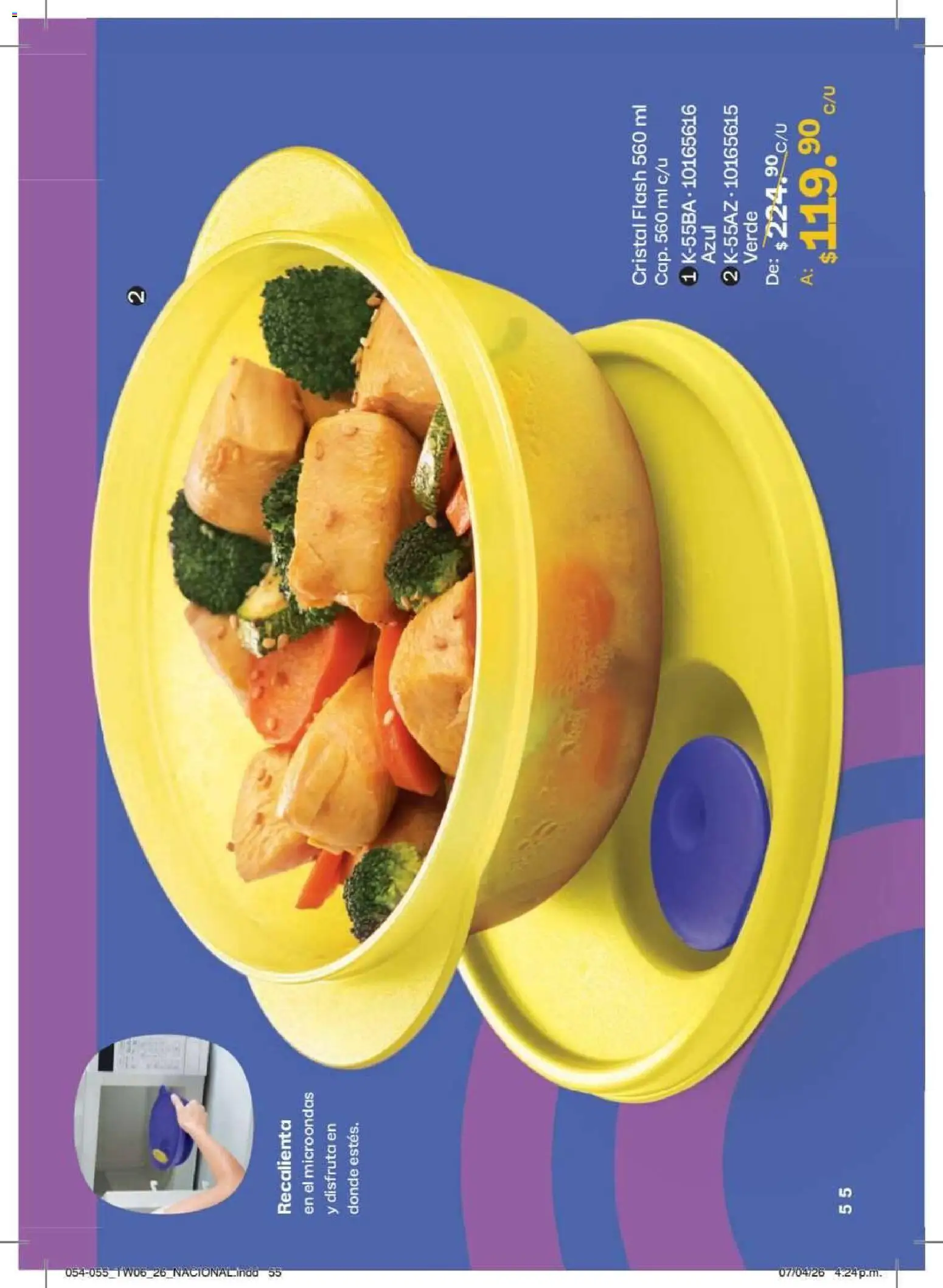 Nuevas ofertas de Tupperware válidas en toda la República Mexicana desde el 18/05/2026. ¡Encuentra las mejores ofertas en Tupperware catálogo! | Página: 55 | Productos: Microondas