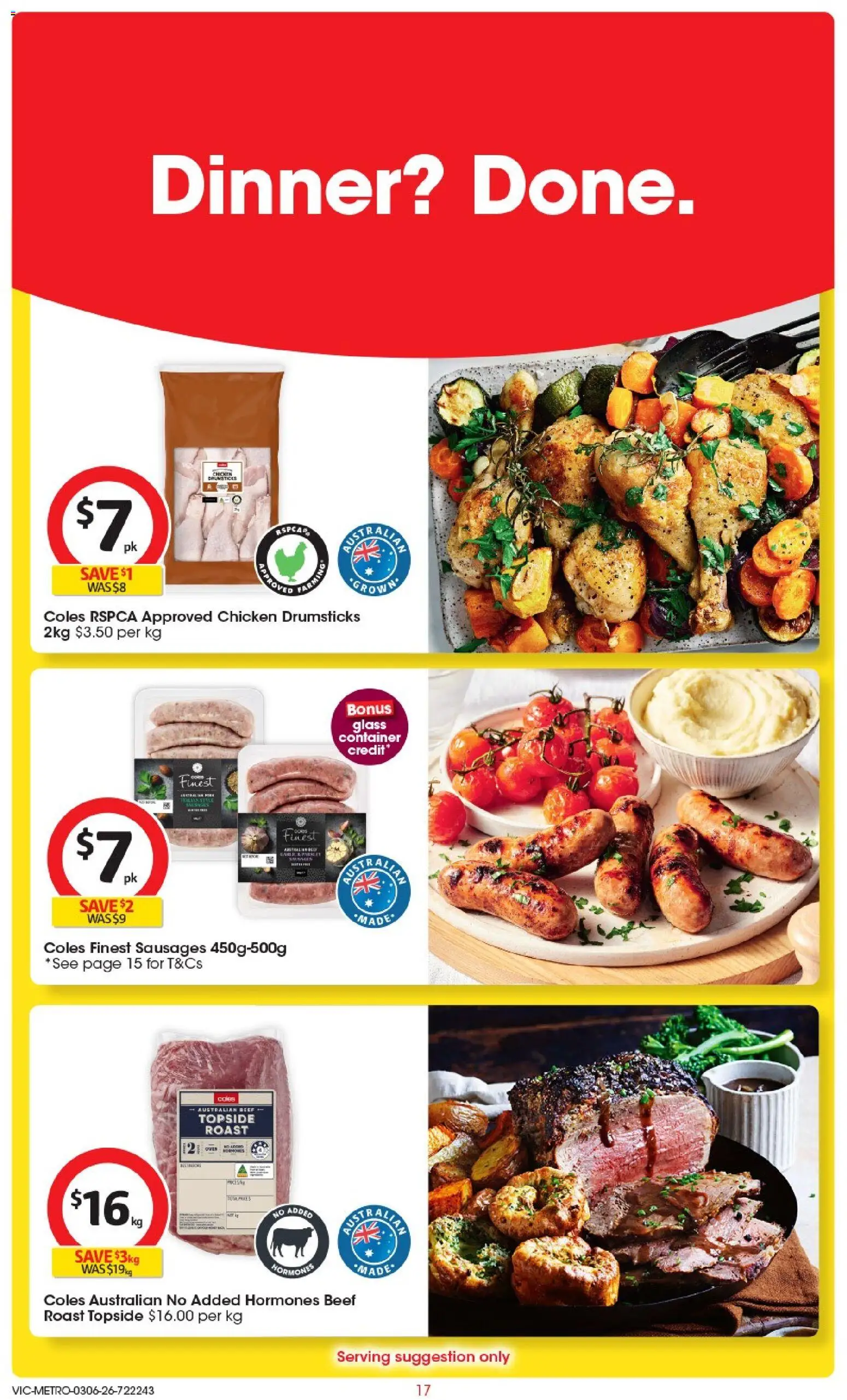 Coles catalogue - valid from 03.06.2026 | Page: 17 | Products: Chicken, Beef