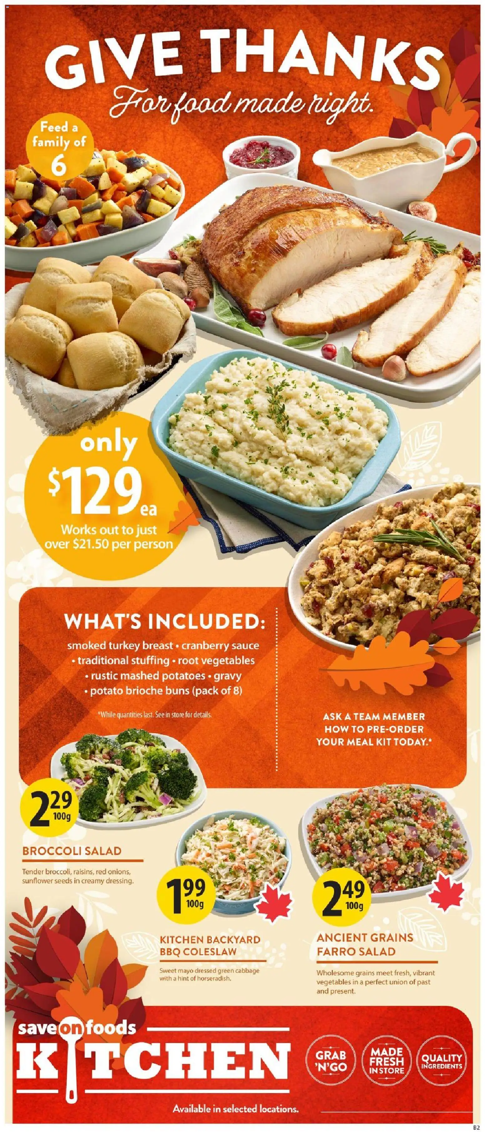 Save on foods flyer valid from Oct 8, 2026 | Page: 9