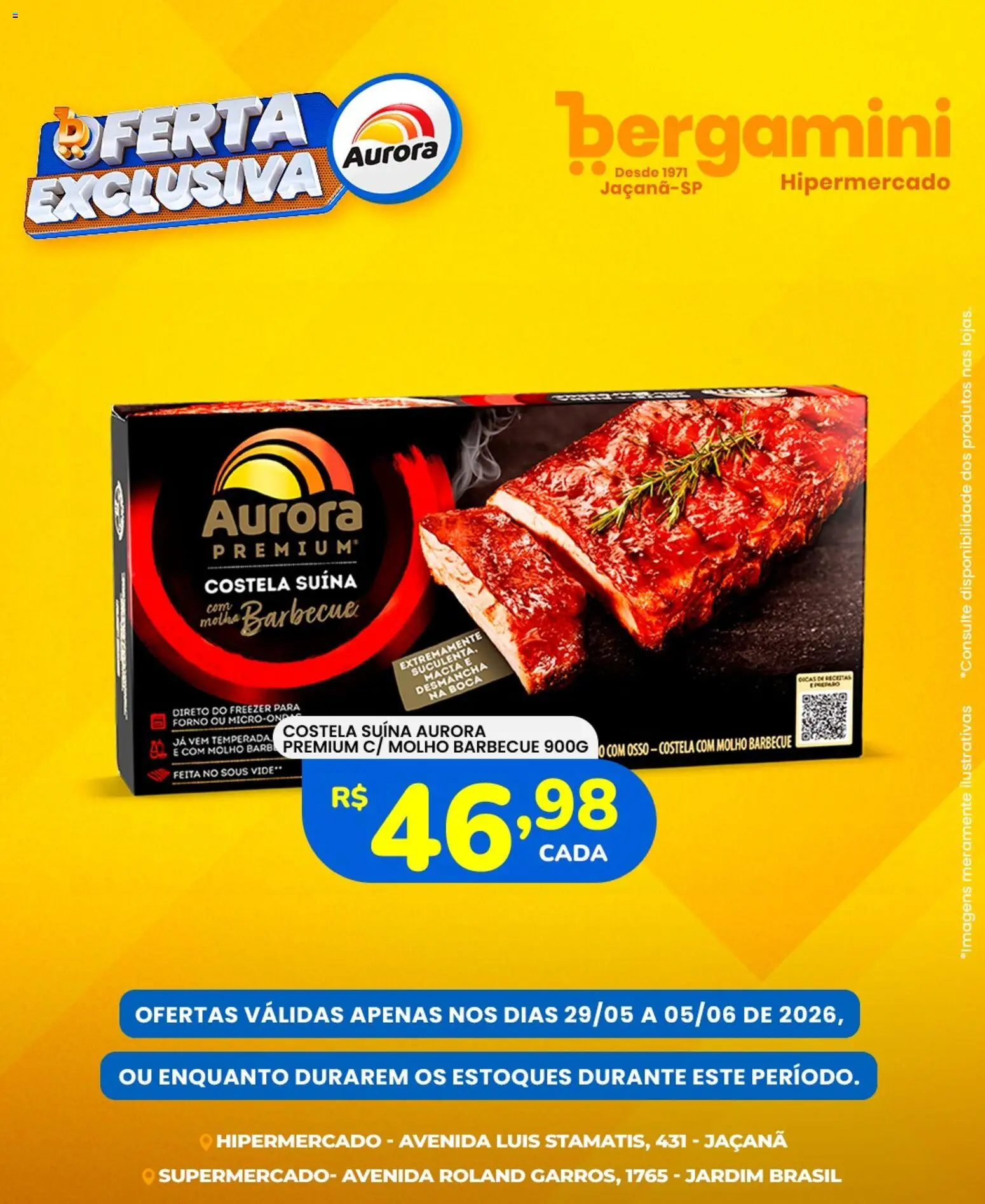 Supermercado Bergamini Folheto - válido de 29.05.2026 | Página: 6 | Produtos: Forno, Pó, Freezer