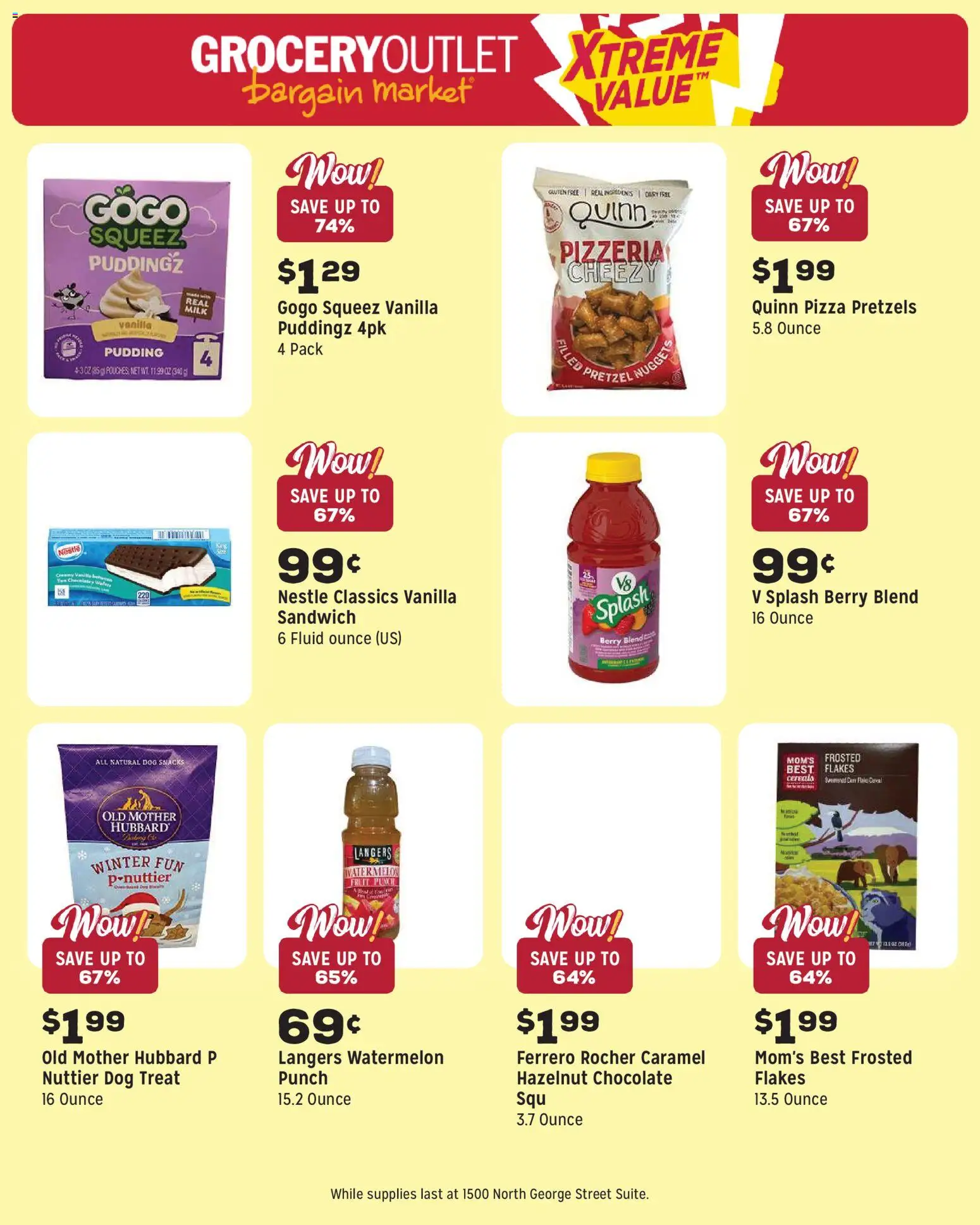 Grocery Outlet Weekly Ad - PA - valid from 20.05.2026 | Page: 12 | Products: Chocolate, Pizza, Flakes, Watermelon