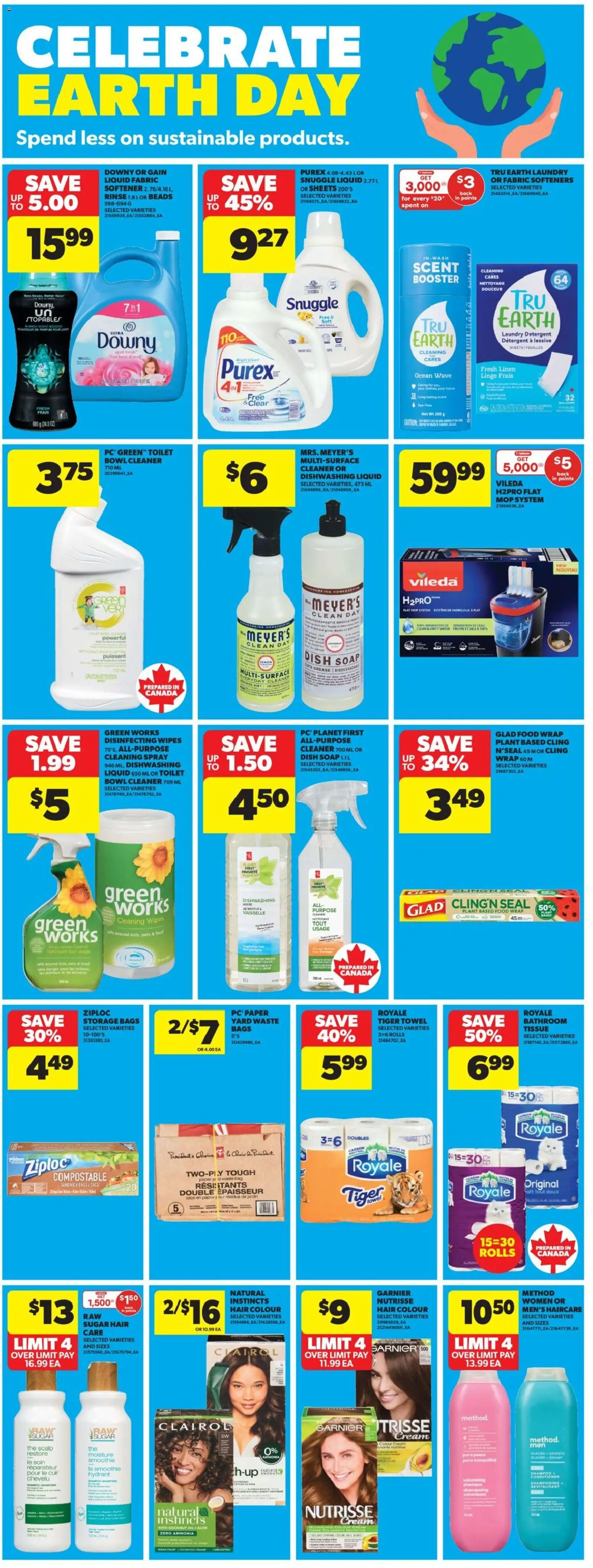 Real Canadian Superstore flyer valid from 16.04.2026 | Page: 17 | Products: PC, Shampoo, Conditioner, Detergent