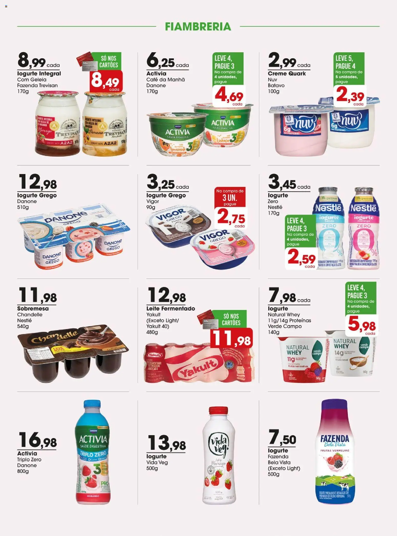 Zaffari Folheto - válido de 15/09/2026 | Página: 9 | Produtos: Frutas vermelhas, Leite, Iogurte, Creme