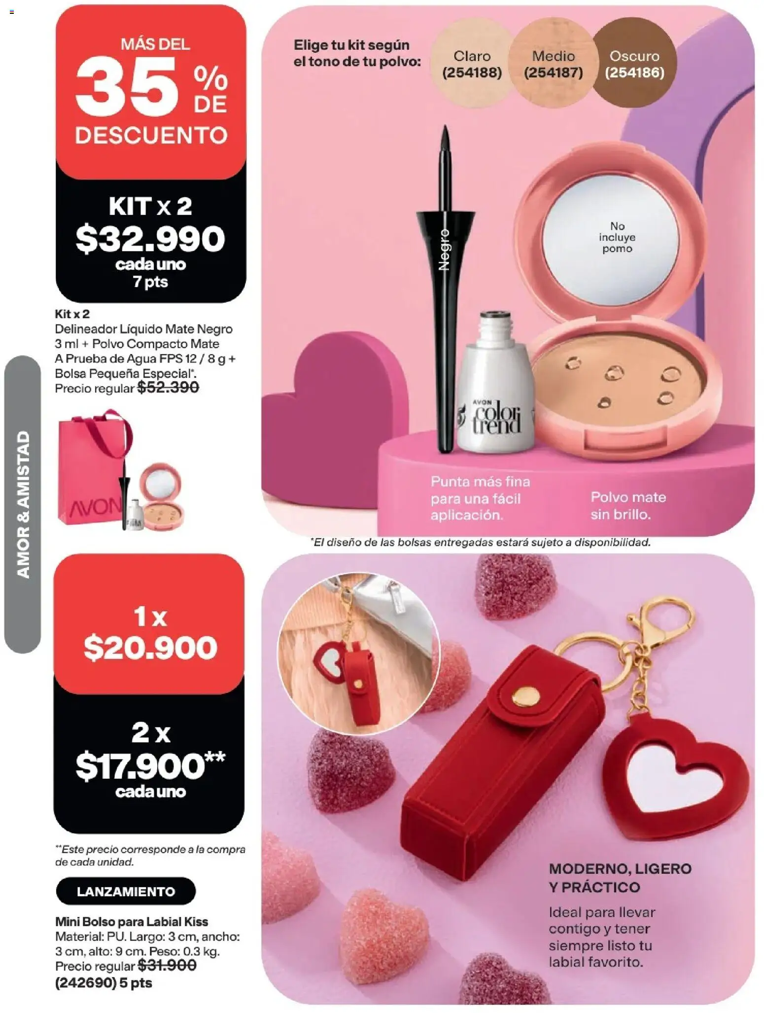 Avon revista - valida desde el 29/07/2026 | Página: 32 | Productos: Agua, Bolsa, Peso, Delineador