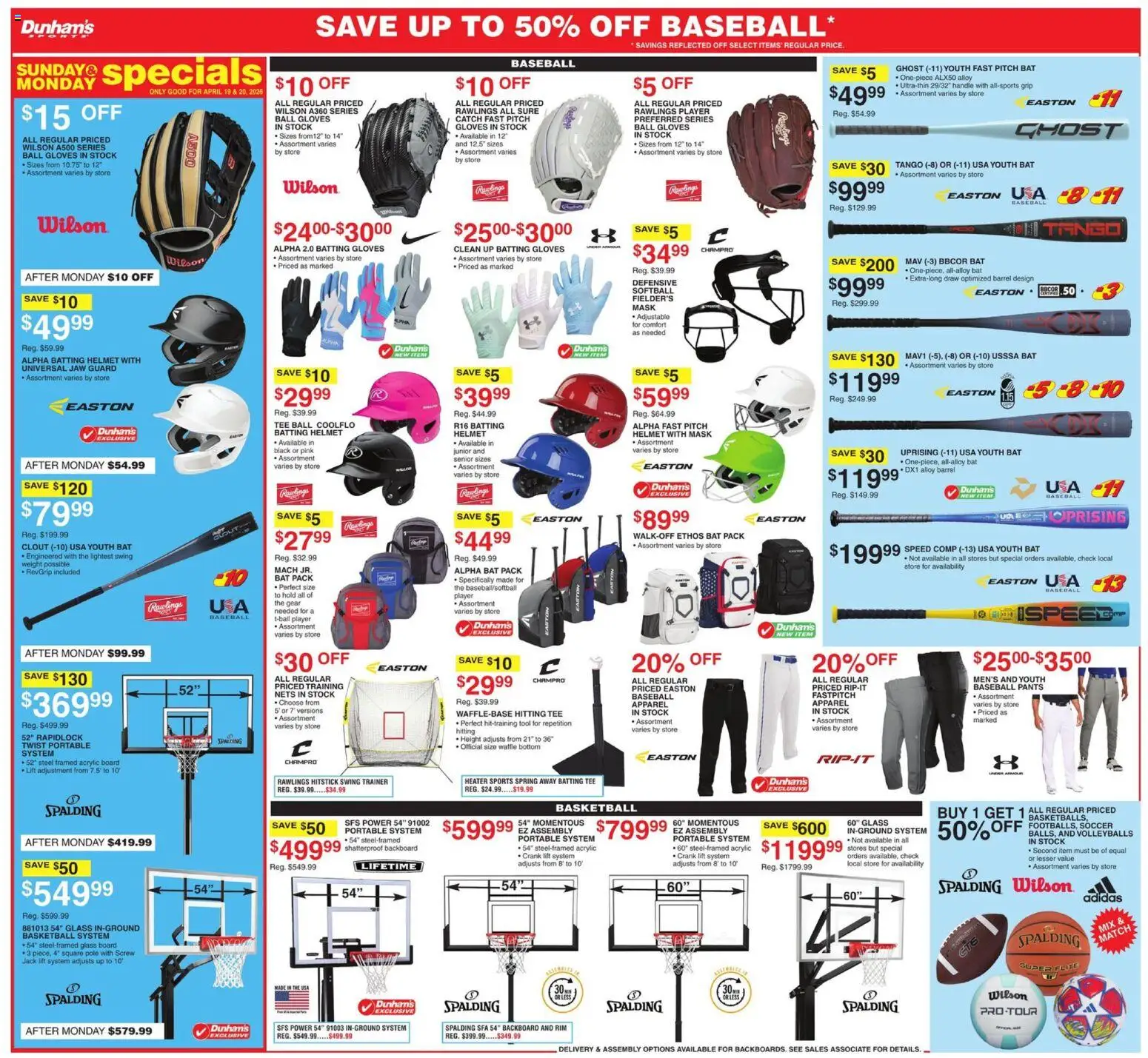 Dunham's Sports Weekly Ad - valid from 18.04.2026 | Page: 6 | Products: Acrylic, Mask, Pants, Weight