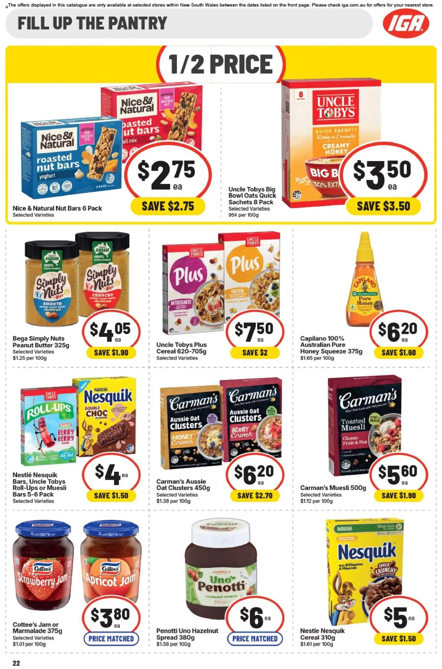 IGA catalogue - valid from 28/07/2026 | Page: 29 | Products: Butter, Oats, Cereal, Nuts