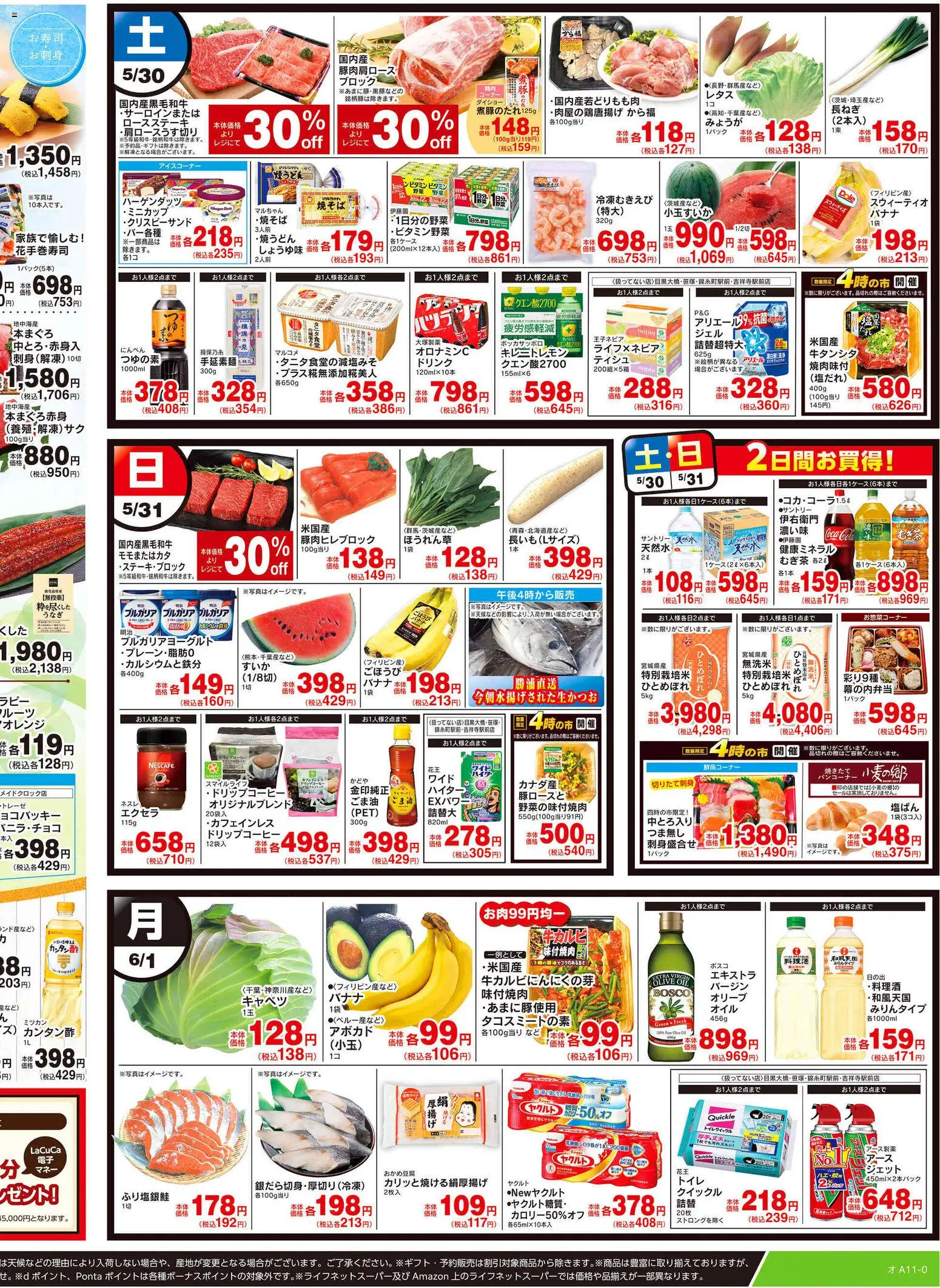 {H1} | ページ: 2 | 製品: オレンジ, バナナ, アボカド, キャベツ