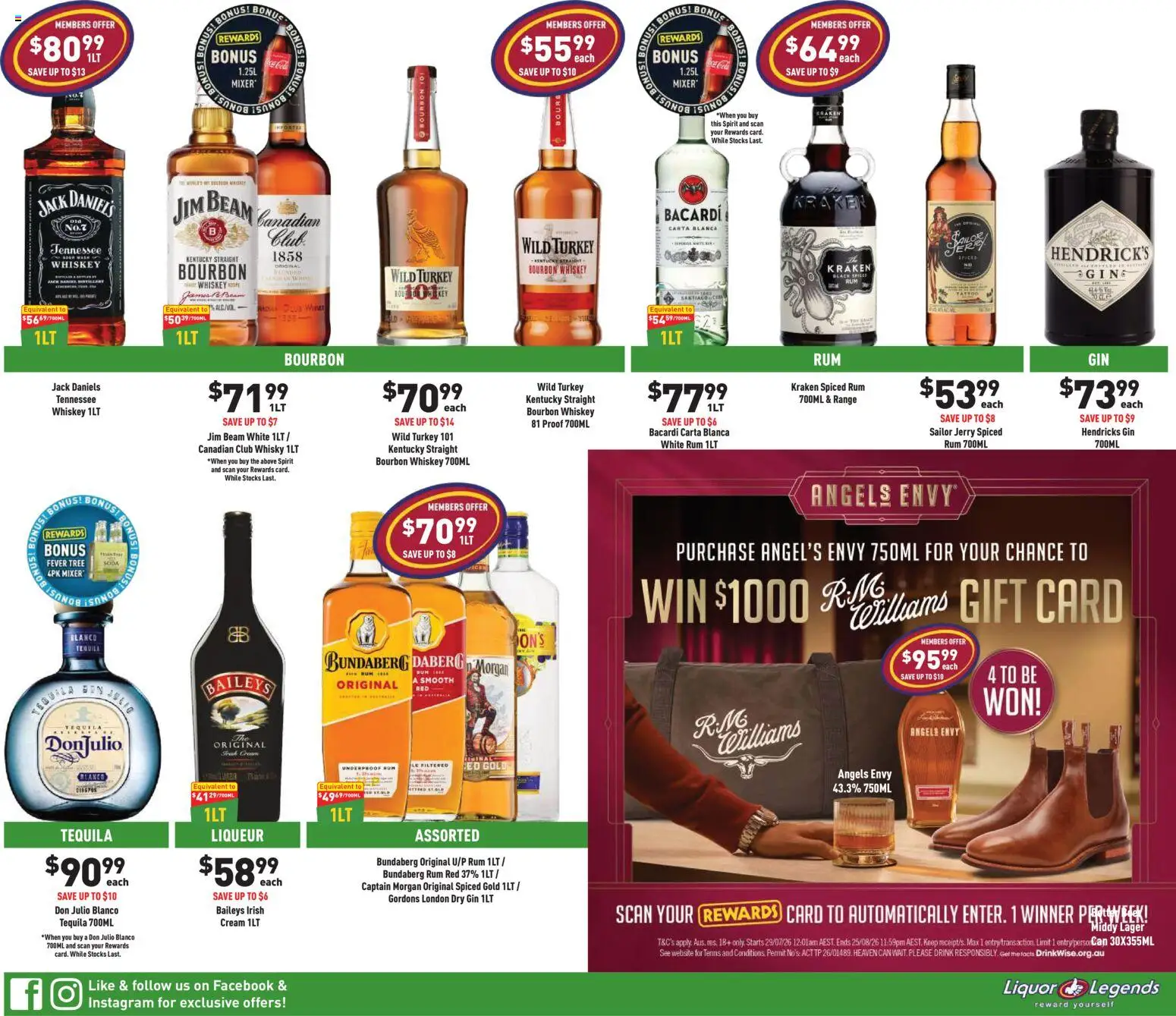 Liquor Legends catalogue - valid from 29/07/2026 | Page: 5 | Products: Bourbon, Cream, Turkey, Mixer