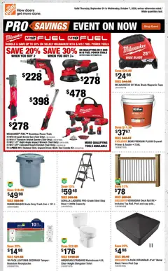 Preview of Home Depot weekly flyer / circulaire from shop Home Depot valid from Sep 24, 2026