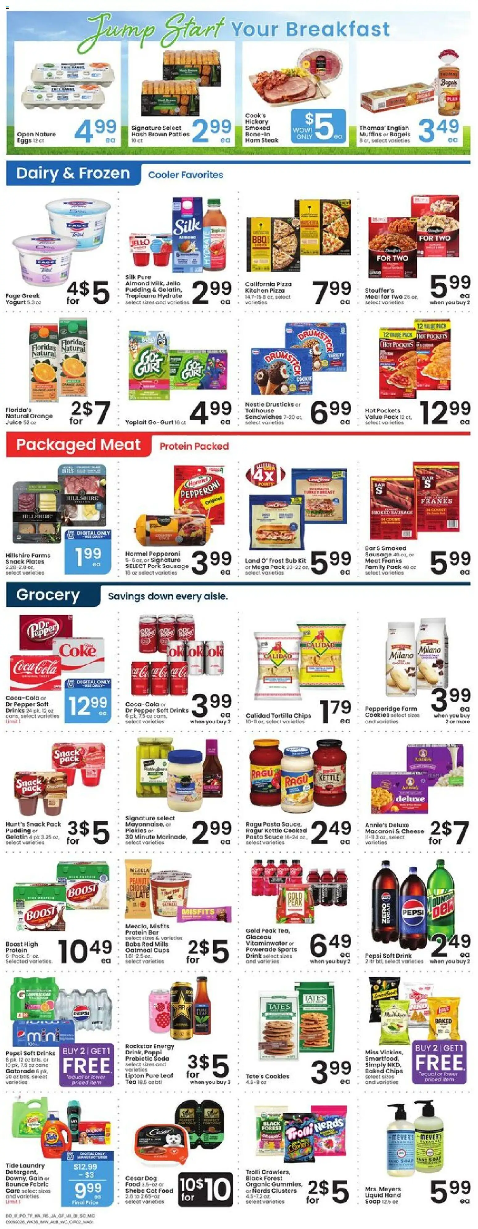 Albertsons Weekly Ad - valid from 09/09/2026 | Page: 3 | Products: Turkey breast, Cheese, Protein, Pepper