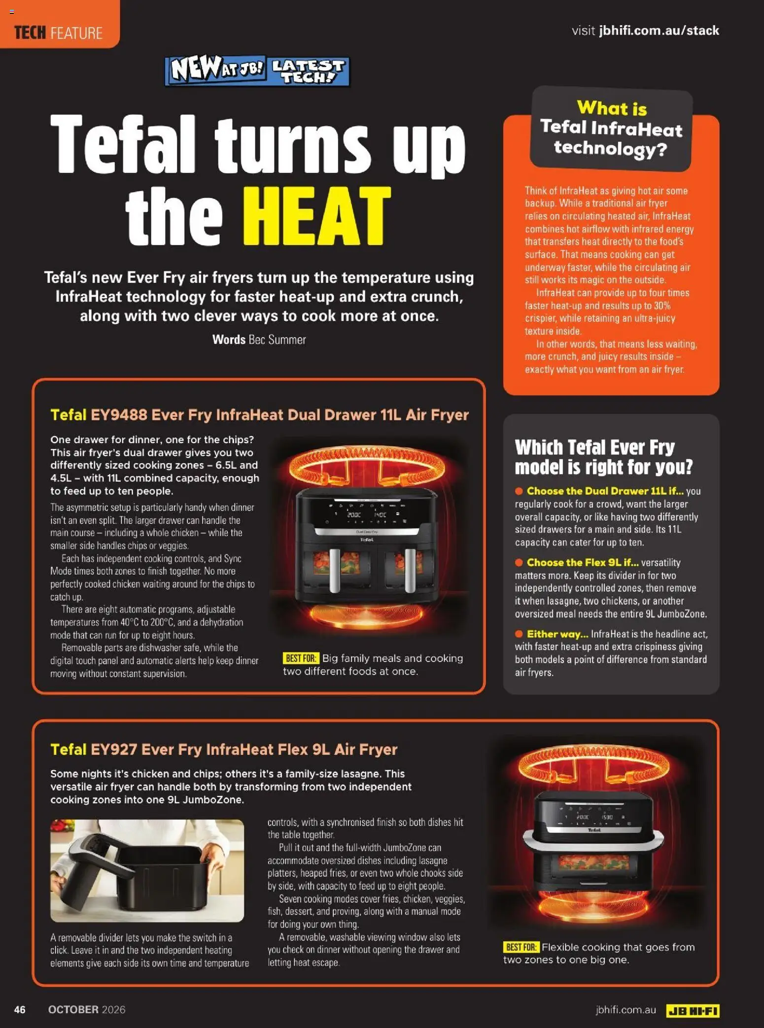 JB Hi-Fi catalogue - valid from 01/10/2026 | Page: 46 | Products: Table, Fryer, Chicken, Dishes