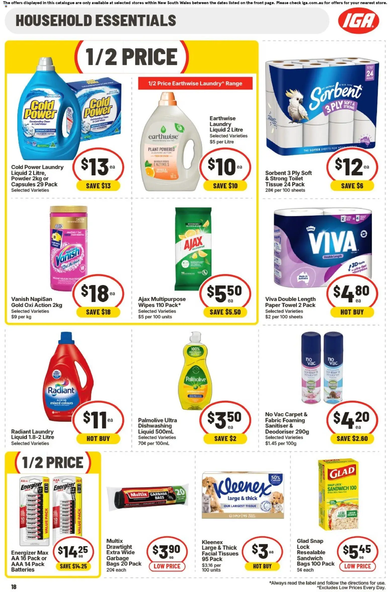 IGA catalogue - valid from 02/09/2026 | Page: 18 | Products: Toilet, Water, Multipurpose, Tissues