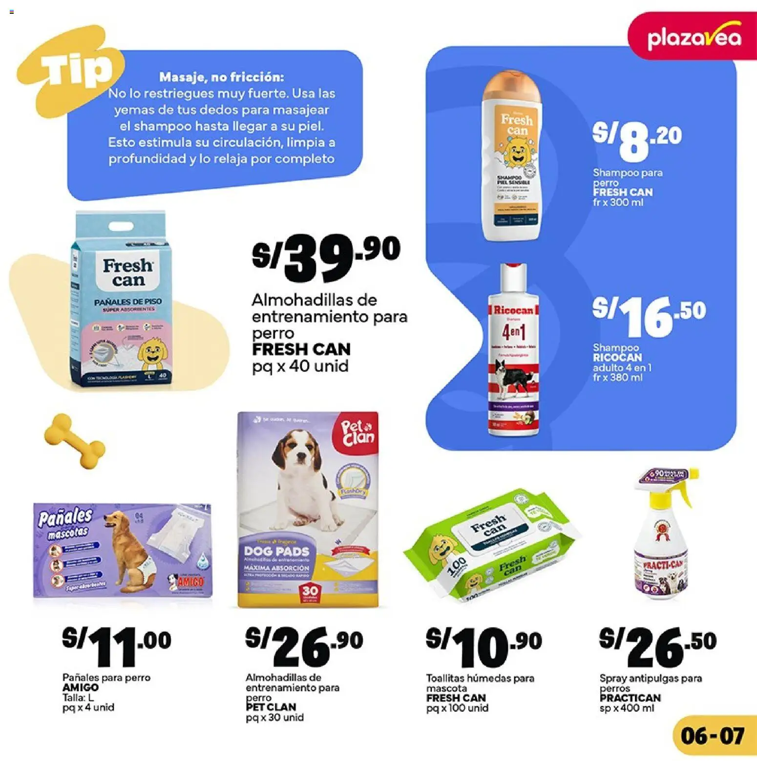 Catálogo Plaza Vea válido desde 01/09/2026 | Página: 9 | Productos: Shampoo, Pañales, Pañales para perro, Toallitas húmedas