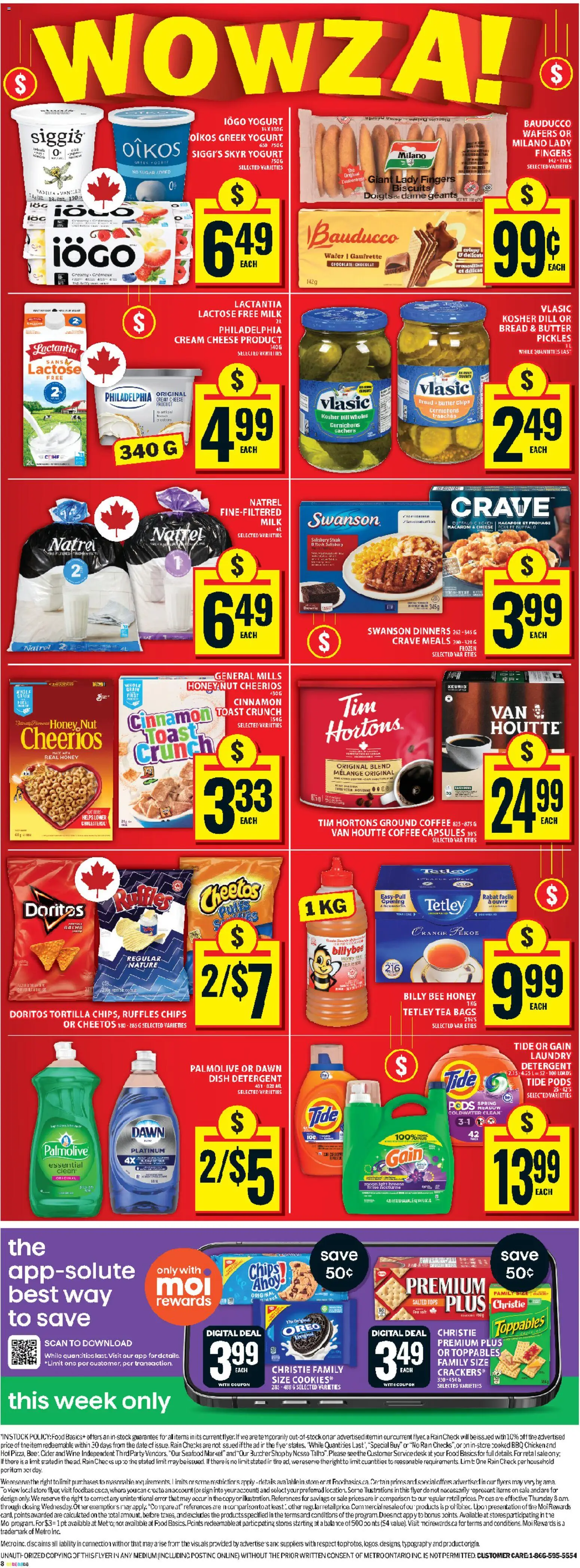 Food Basics flyer valid from 28.05.2026 | Page: 3 | Products: Cream, Cheese, Wine, Chicken