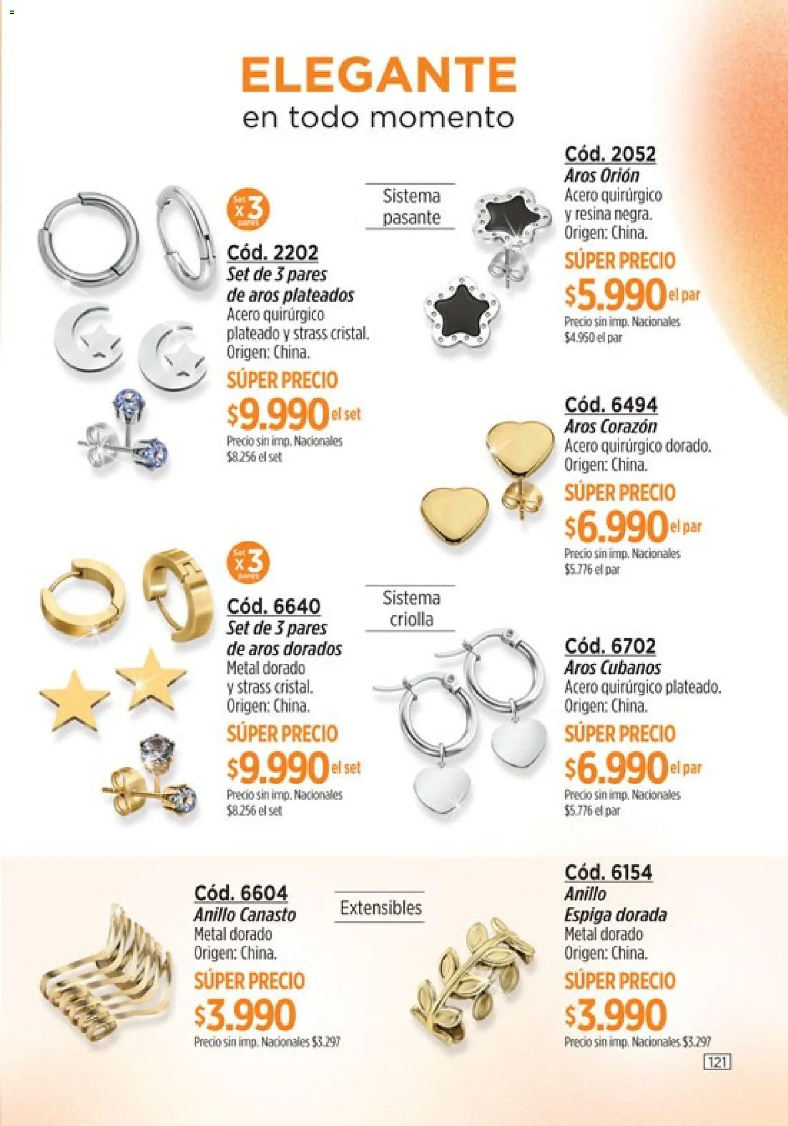 Catálogo Amodil Campaña 9 │ válido desde el 05.05.2026 | Página: 121 | Productos: Aros, Anillo