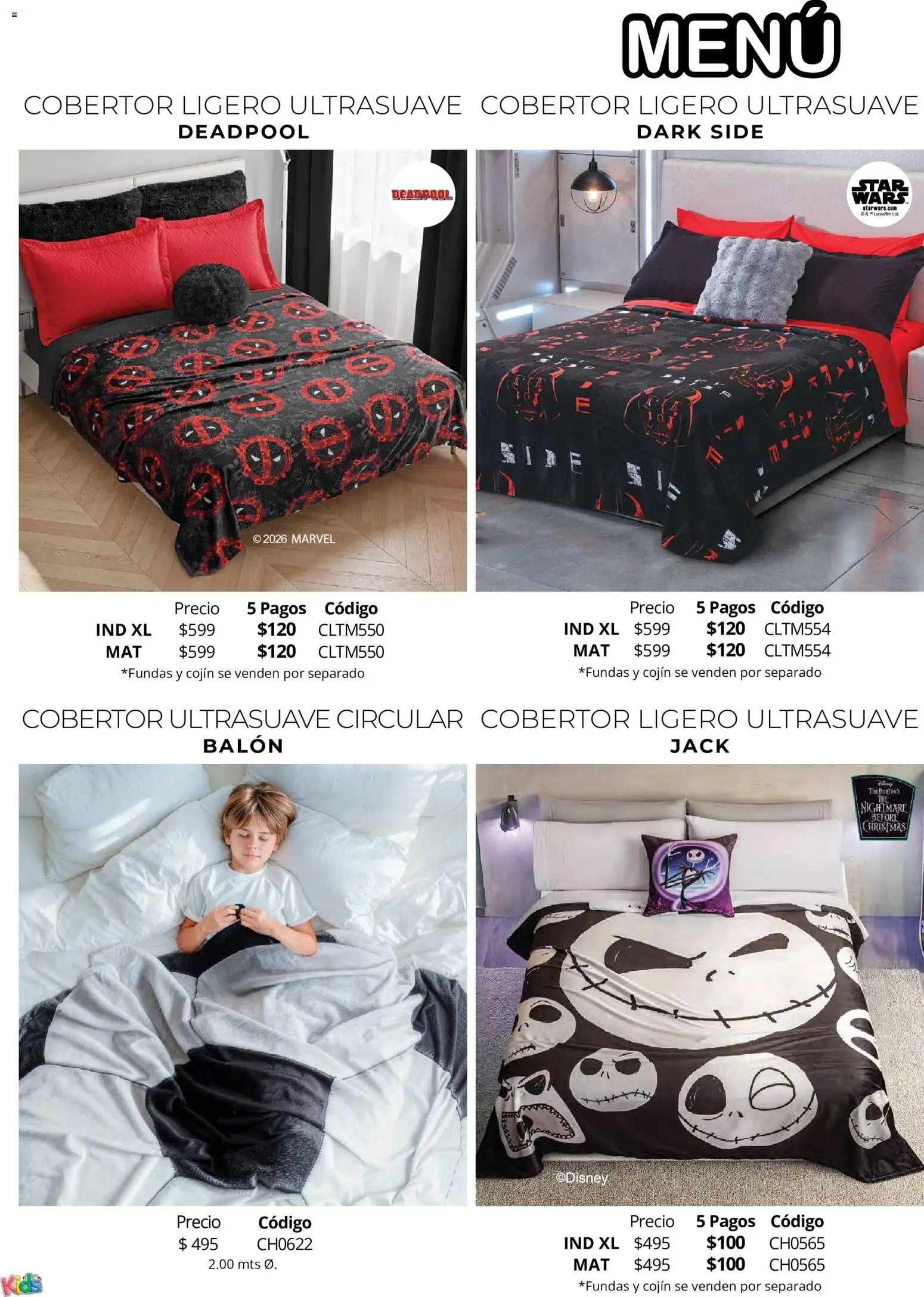 Nuevas ofertas de Colchas Concord válidas en toda la República Mexicana desde el 01/08/2026. ¡Encuentra las mejores ofertas en Colchas Concord catálogo Colección Infantil! | Página: 61 | Productos: Cobertor