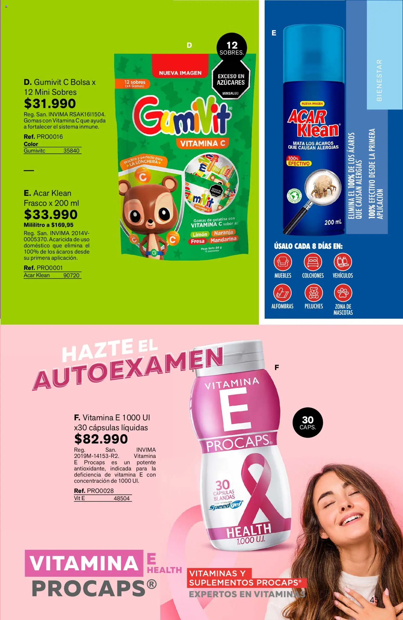 Leonisa revista - valida desde el 15.05.2026 | Página: 45 | Productos: Gelatina, Gomas, Peso, Limón