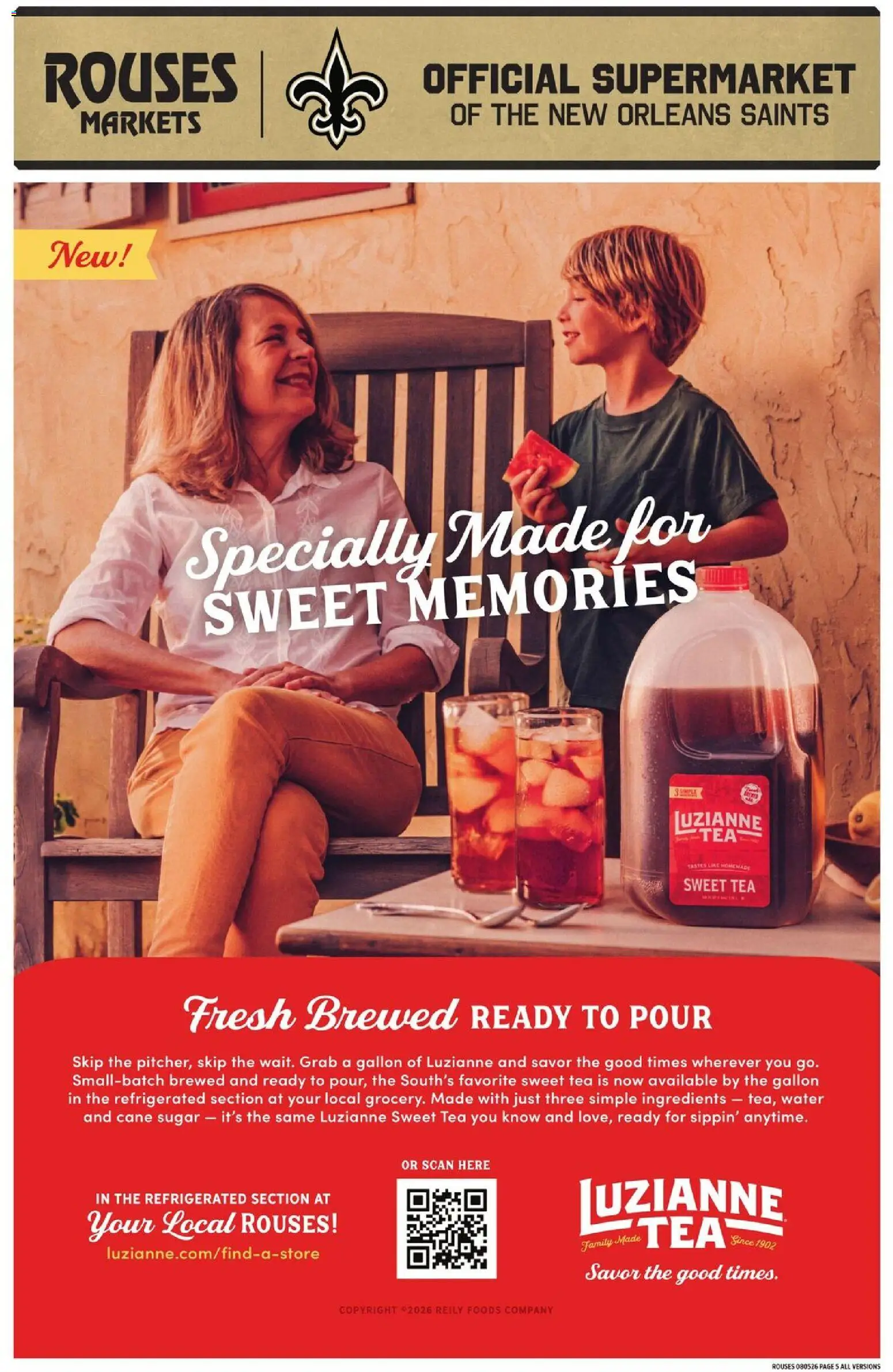 Rouses Weekly Ad - valid from 08/12/2026 | Page: 9 | Products: Tea, Water, Sugar, Cane sugar