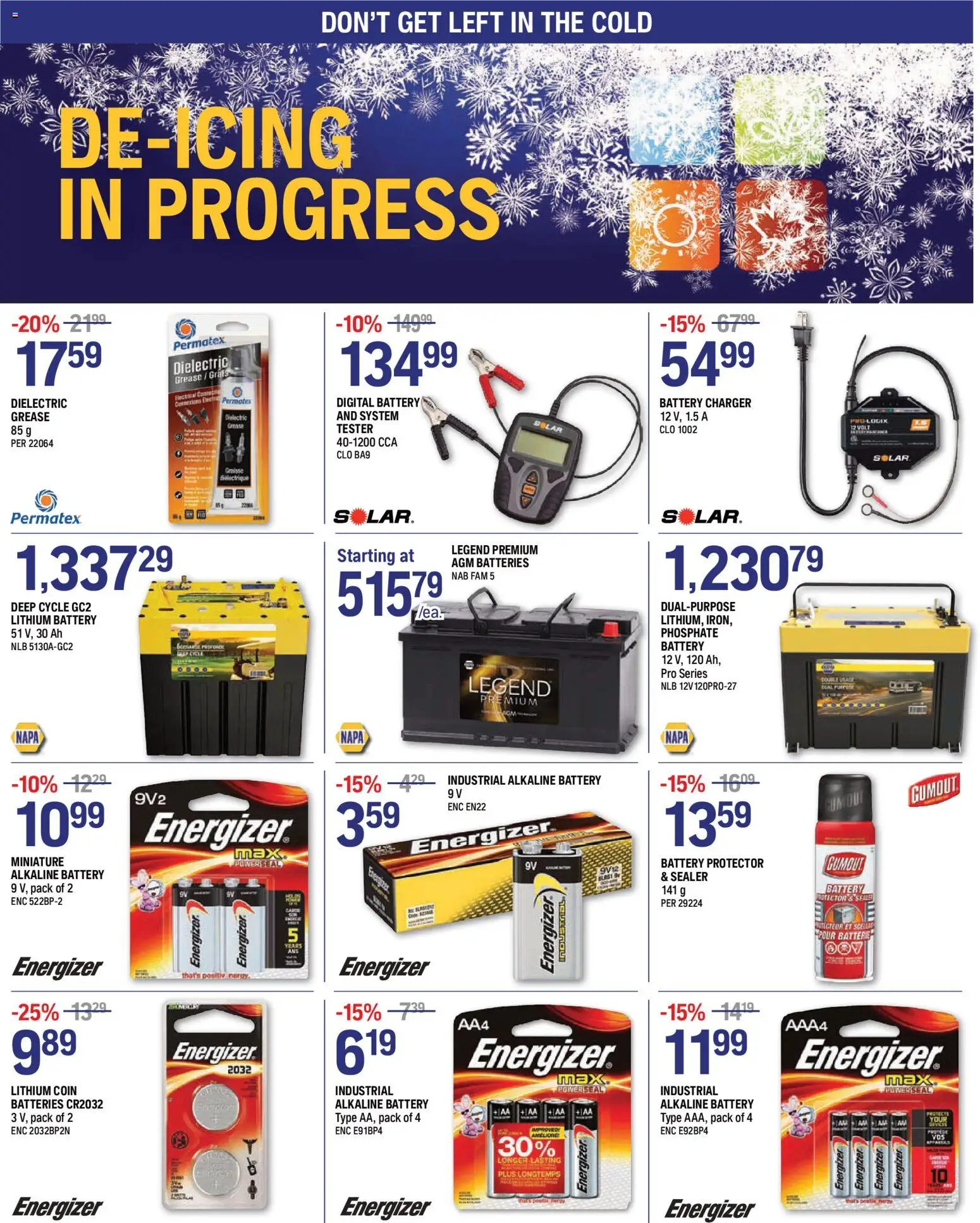 NAPA Auto Parts flyer valid from Oct 1, 2026 | Page: 2 | Products: Batteries, Battery