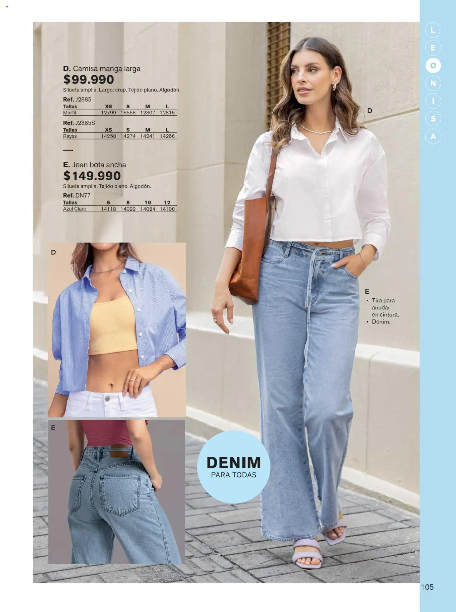 Leonisa revista - valida desde el 15/07/2026 | Página: 105 | Productos: Jean, Camisa