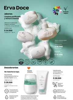 Natura catálogo ciclo 12 -  Vista previa de la revista de la tienda Natura valido desde el 22/07/2026 | Página: 135 | Productos: Crema, Jabón, Desodorante, Antitranspirante