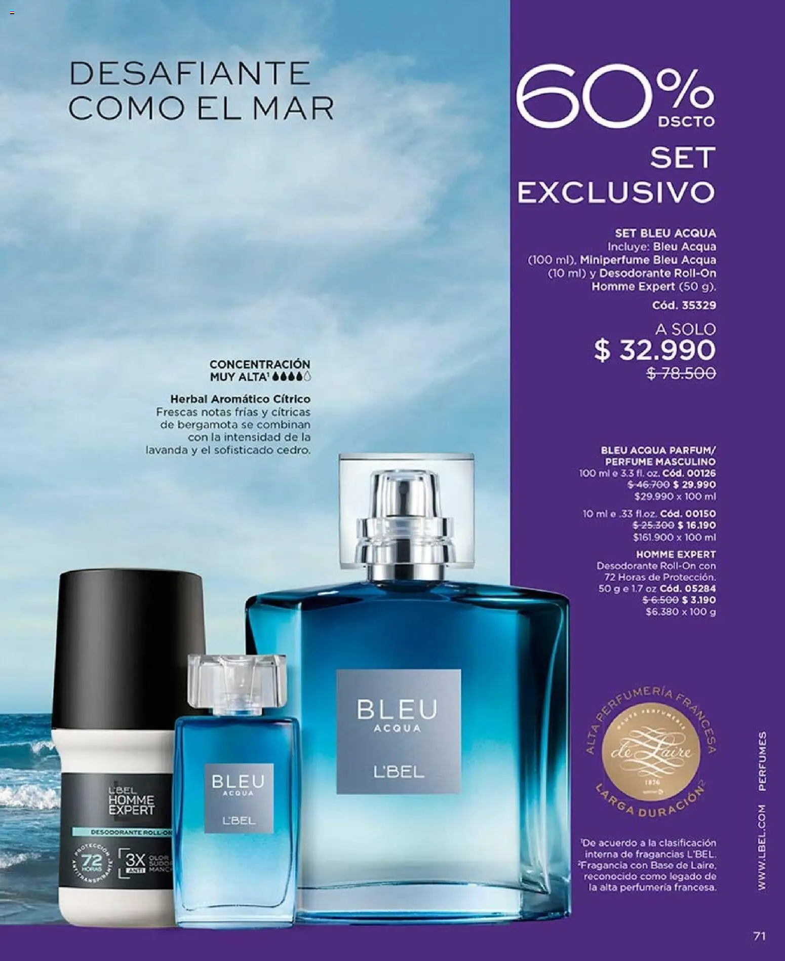 Catálogo L'Bel Campaña 12 │ válido desde el 07.07.2026 | Página: 71 | Productos: Perfume, Fragancia, Desodorante, Base