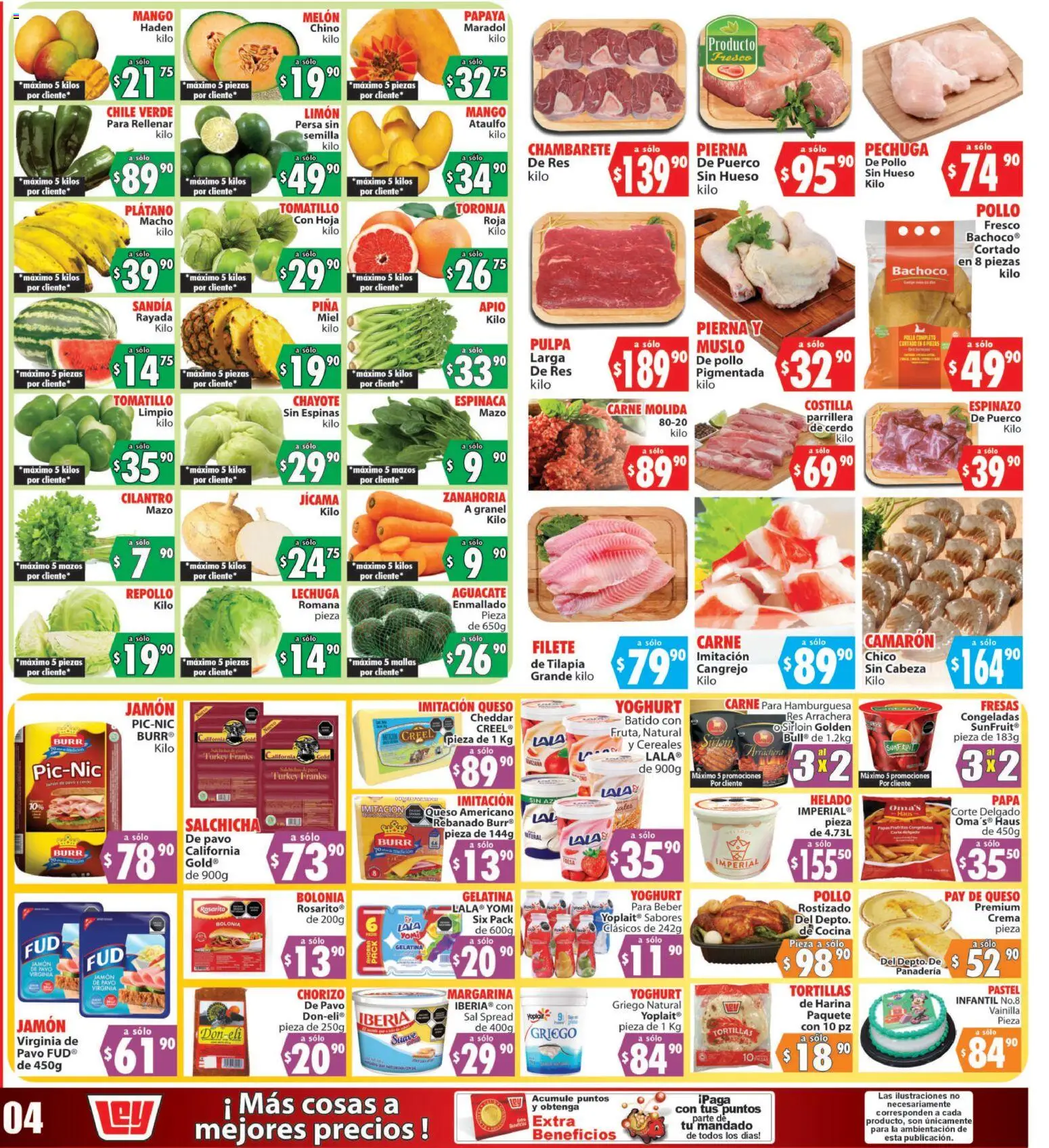 Nuevas ofertas de Casa Ley válidas en toda la República Mexicana desde el 16.05.2026. ¡Encuentra las mejores ofertas en Casa Ley folleto Huatabampo! | Página: 2 | Productos: Papa, Crema, Mango, Toronja