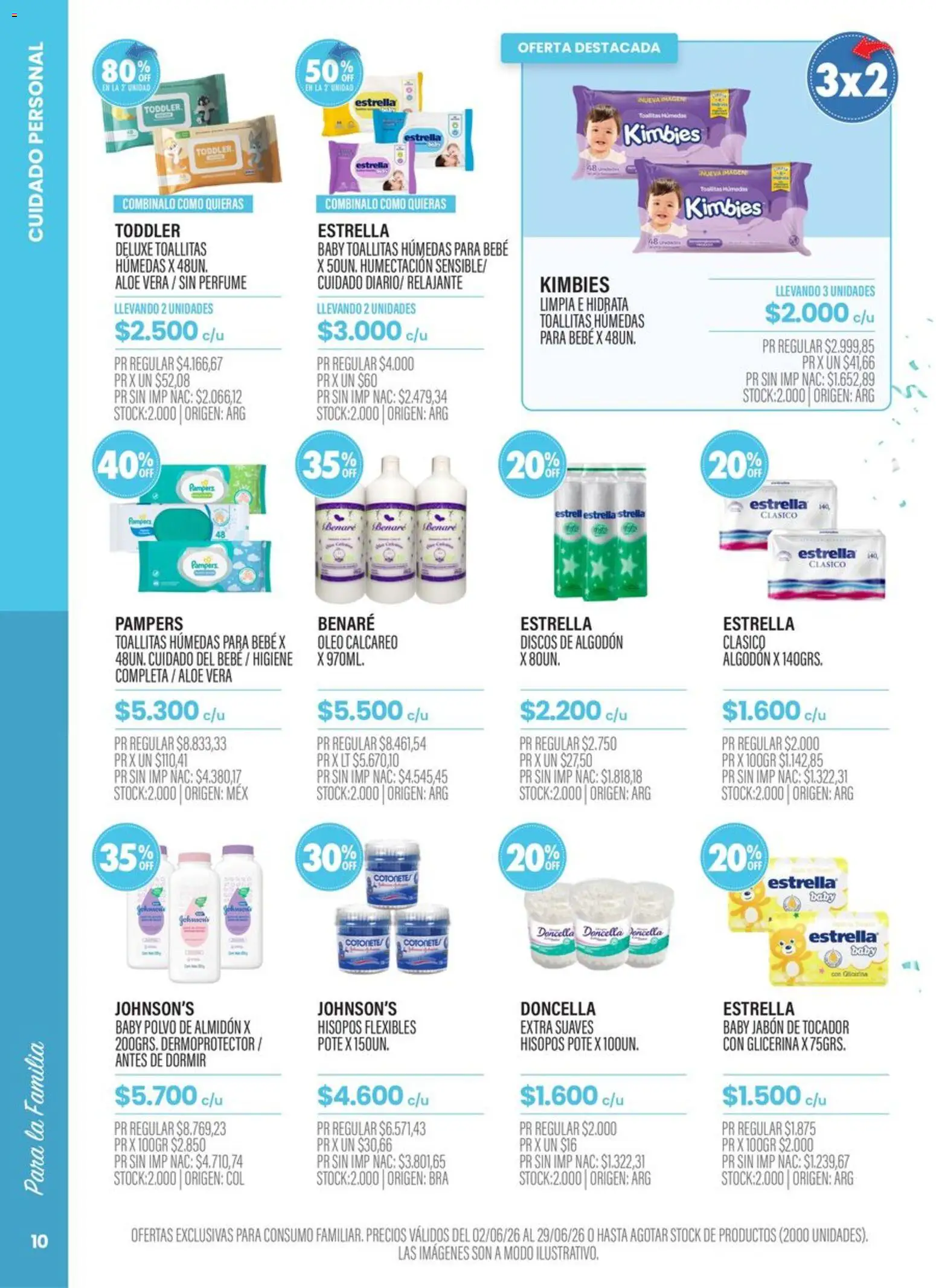Pigmento - Golazo de ofertas │ válido desde el 02.06.2026 | Página: 10 | Productos: Algodón, Perfume, Toallitas húmedas, Jabón