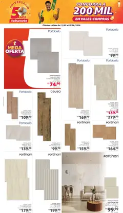 Telhanorte - Ofertas atuais - Pré-Visualização do folheto da loja Telhanorte, válido de 21.05.2026 | Página: 2 | Produtos: Porcelanato