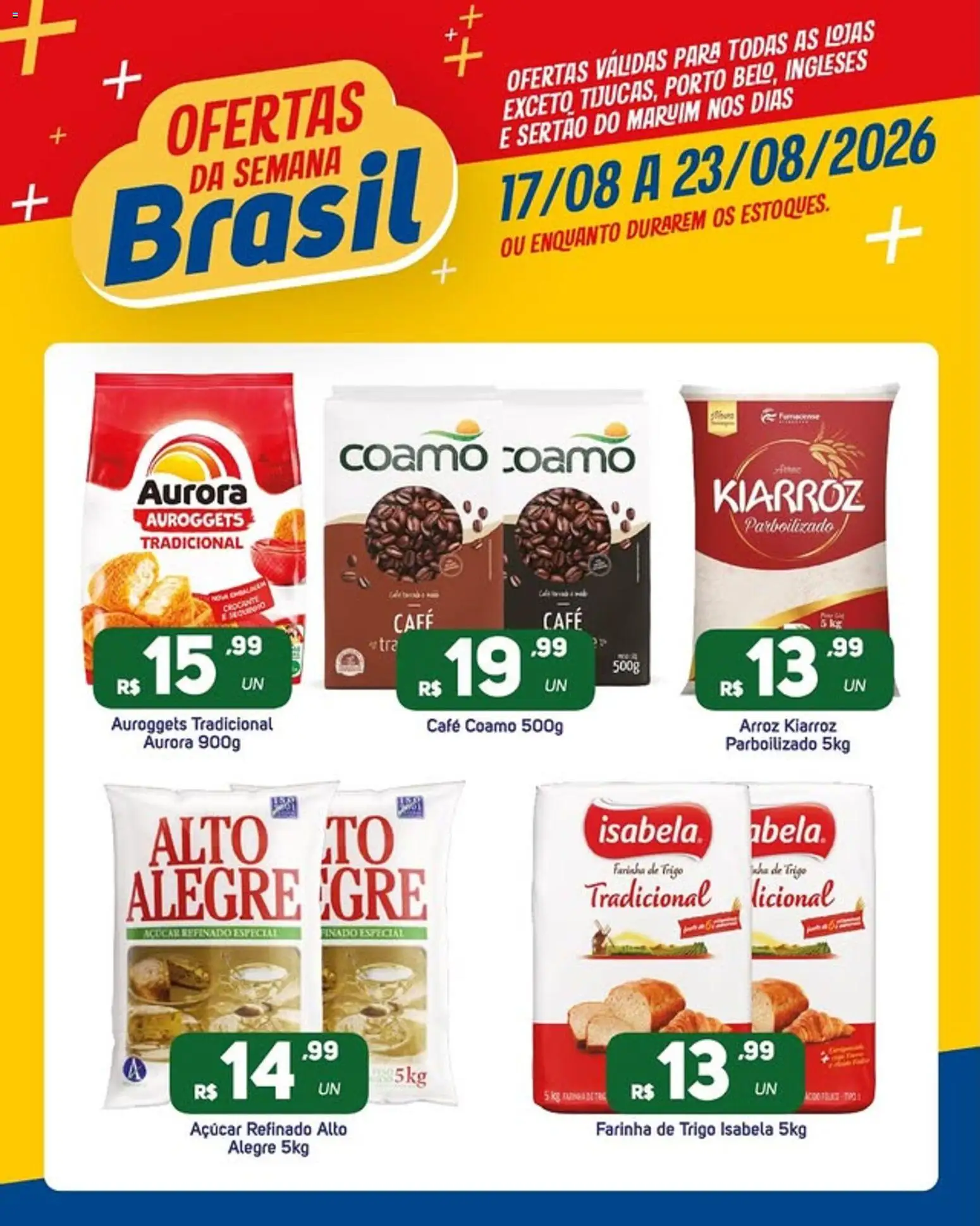 Brasil Atacadista Folheto - válido de 17/08/2026 | Página: 2 | Produtos: Farinha, Café, Arroz, Açúcar