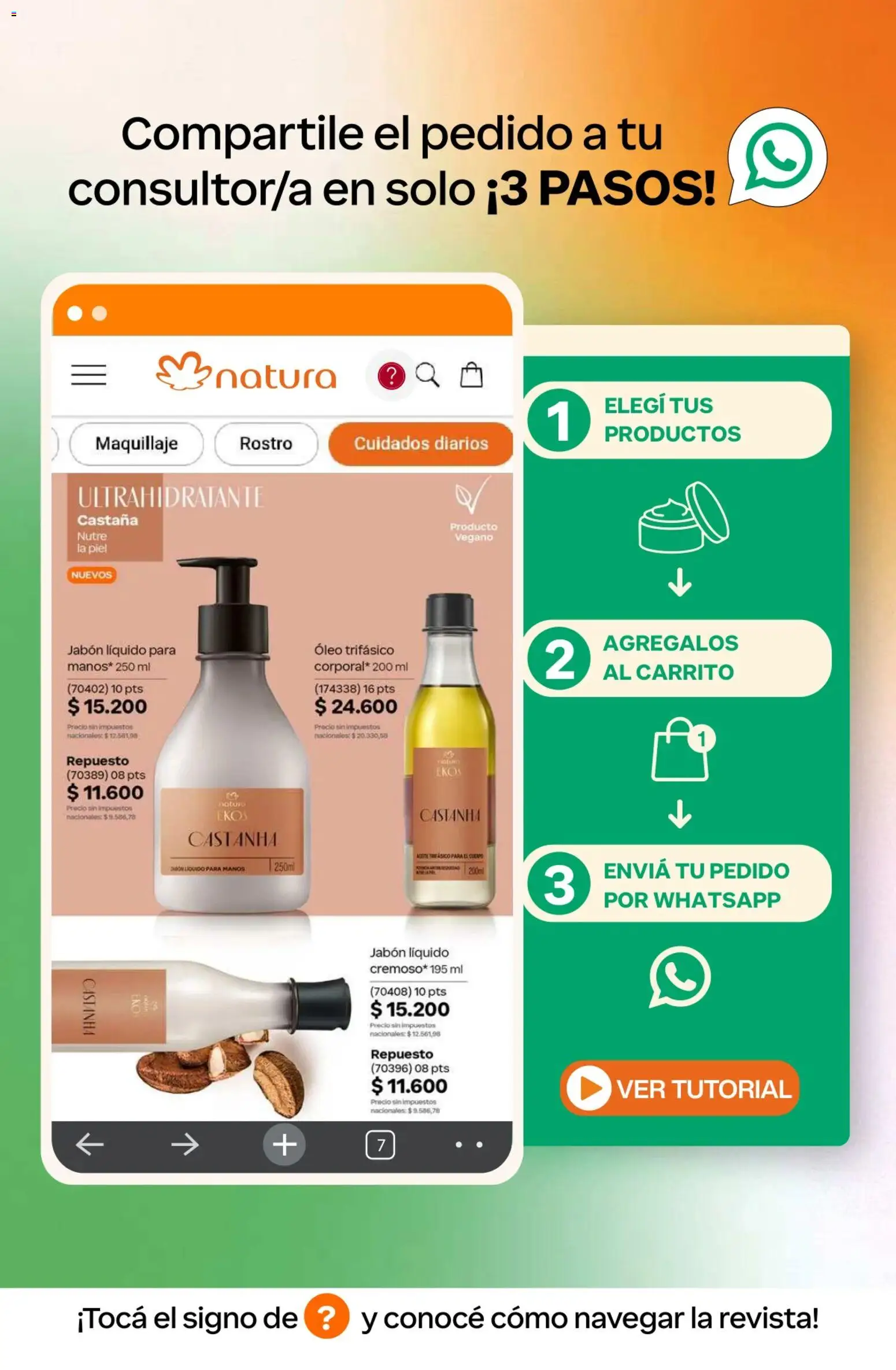 Catálogo Natura Ciclo 7 │ válido desde el 06.05.2026 | Página: 2 | Productos: Aceite, Maquillaje, Jabón líquido, Jabón