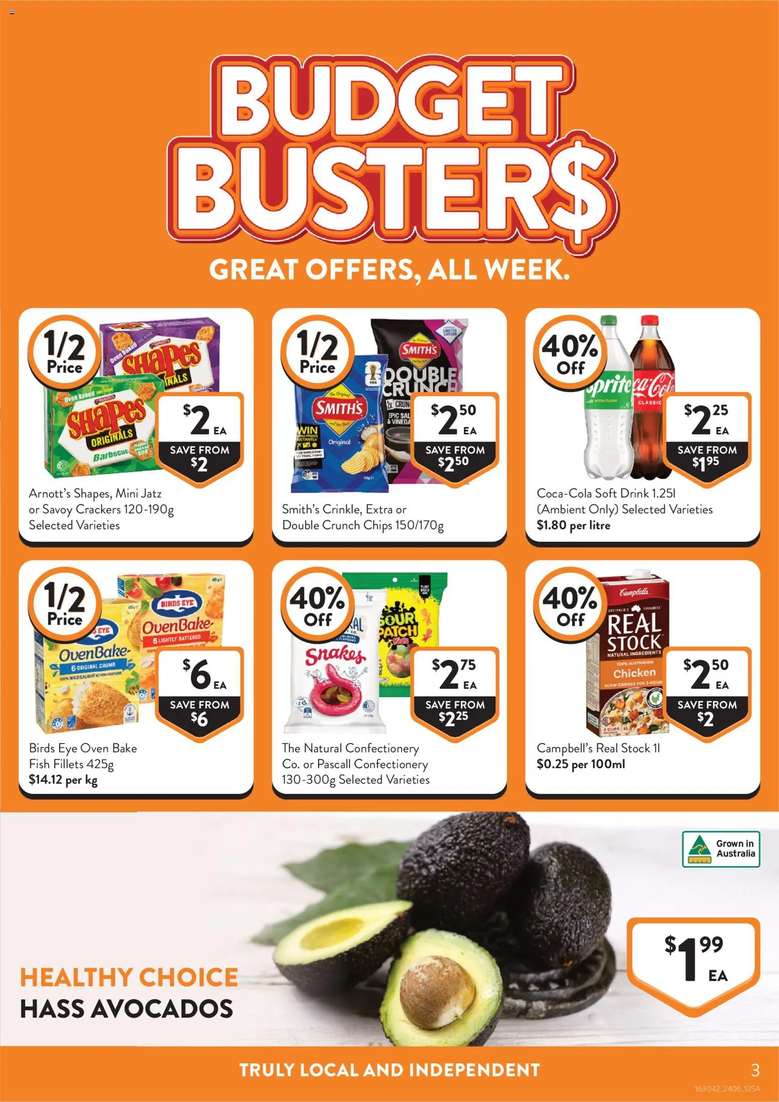 Foodworks catalogue - valid from 24/06/2026 | Page: 3 | Products: Chicken, Fish, Chips, Oven
