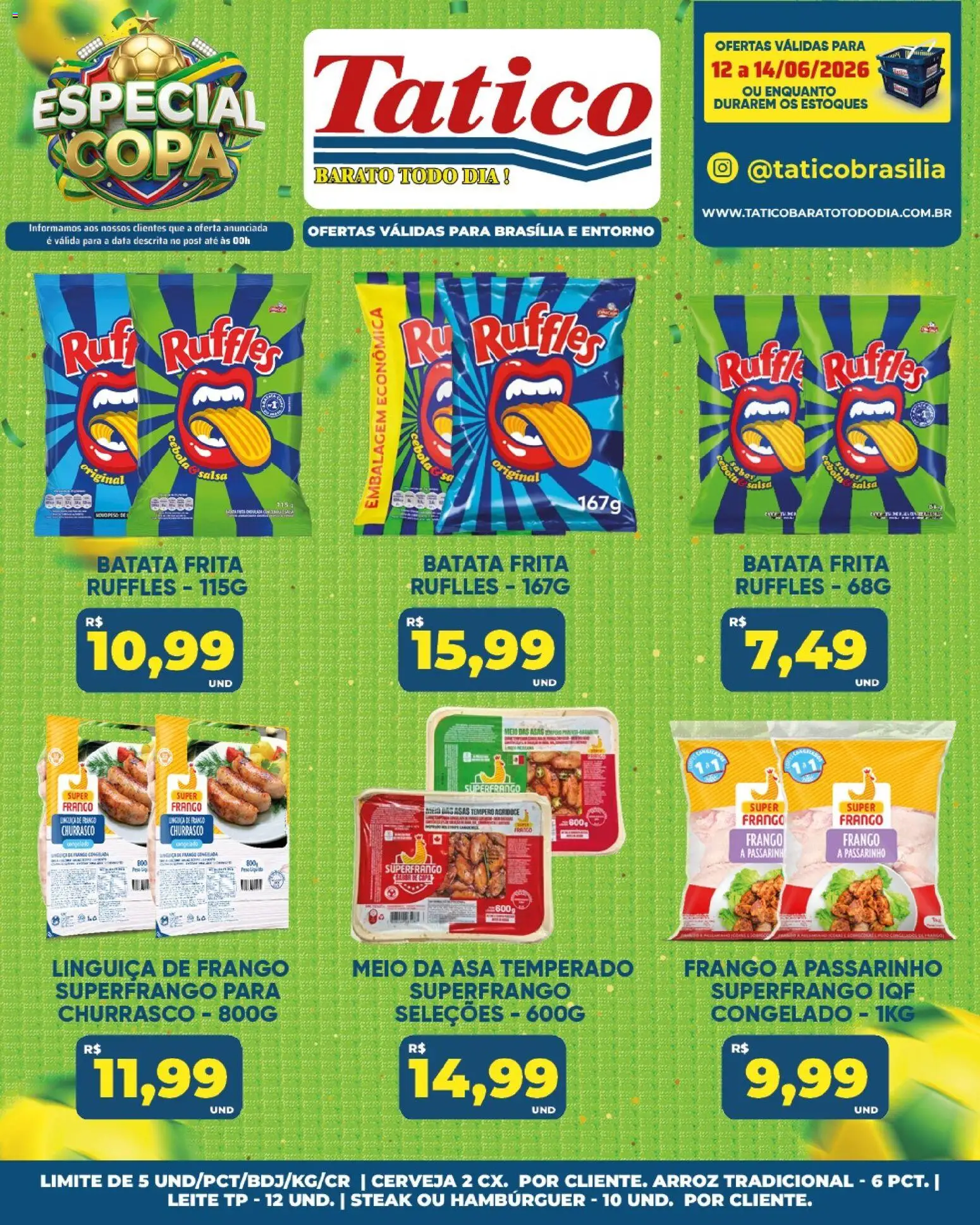 Tatico Folheto - válido de 13.06.2026 | Página: 41 | Produtos: Linguiça, Leite, Arroz, Batata frita