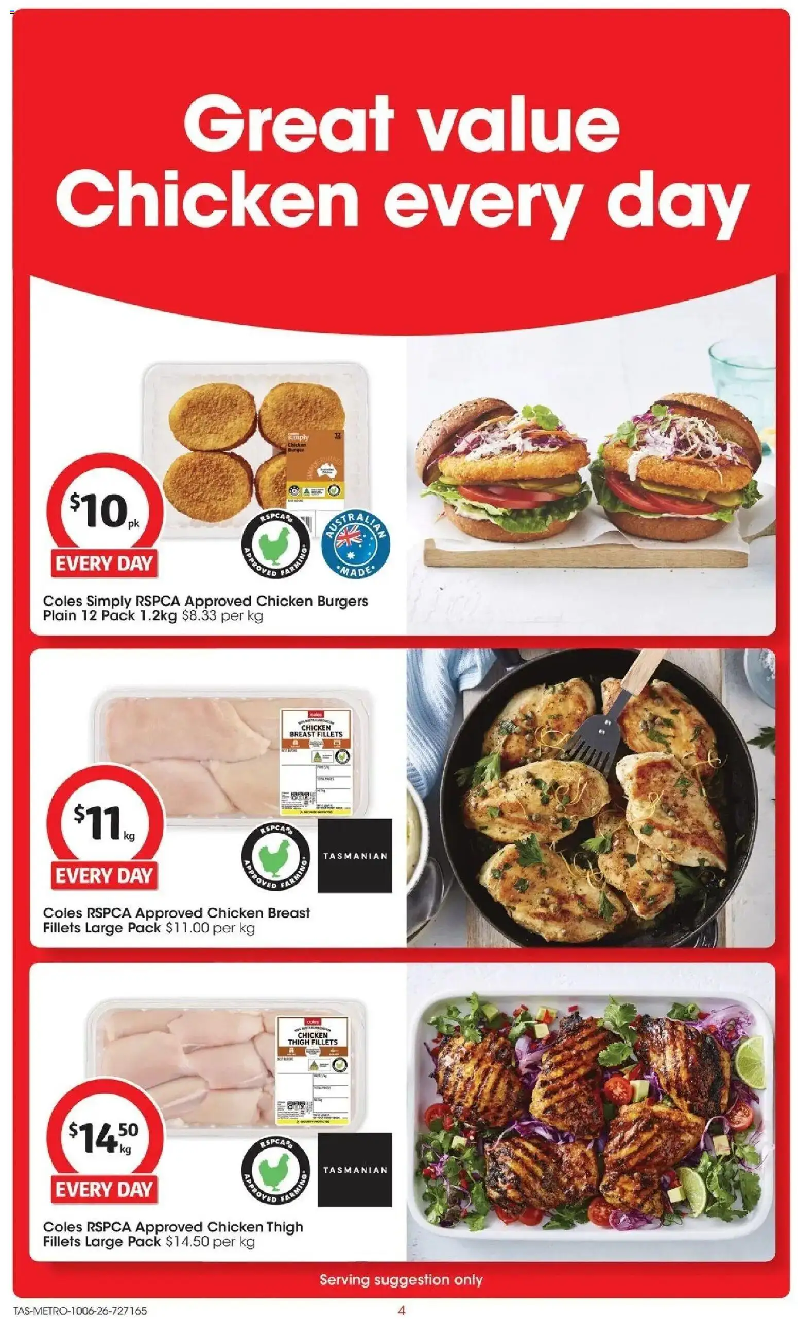 Coles catalogue - valid from 10.06.2026 | Page: 4 | Products: Chicken