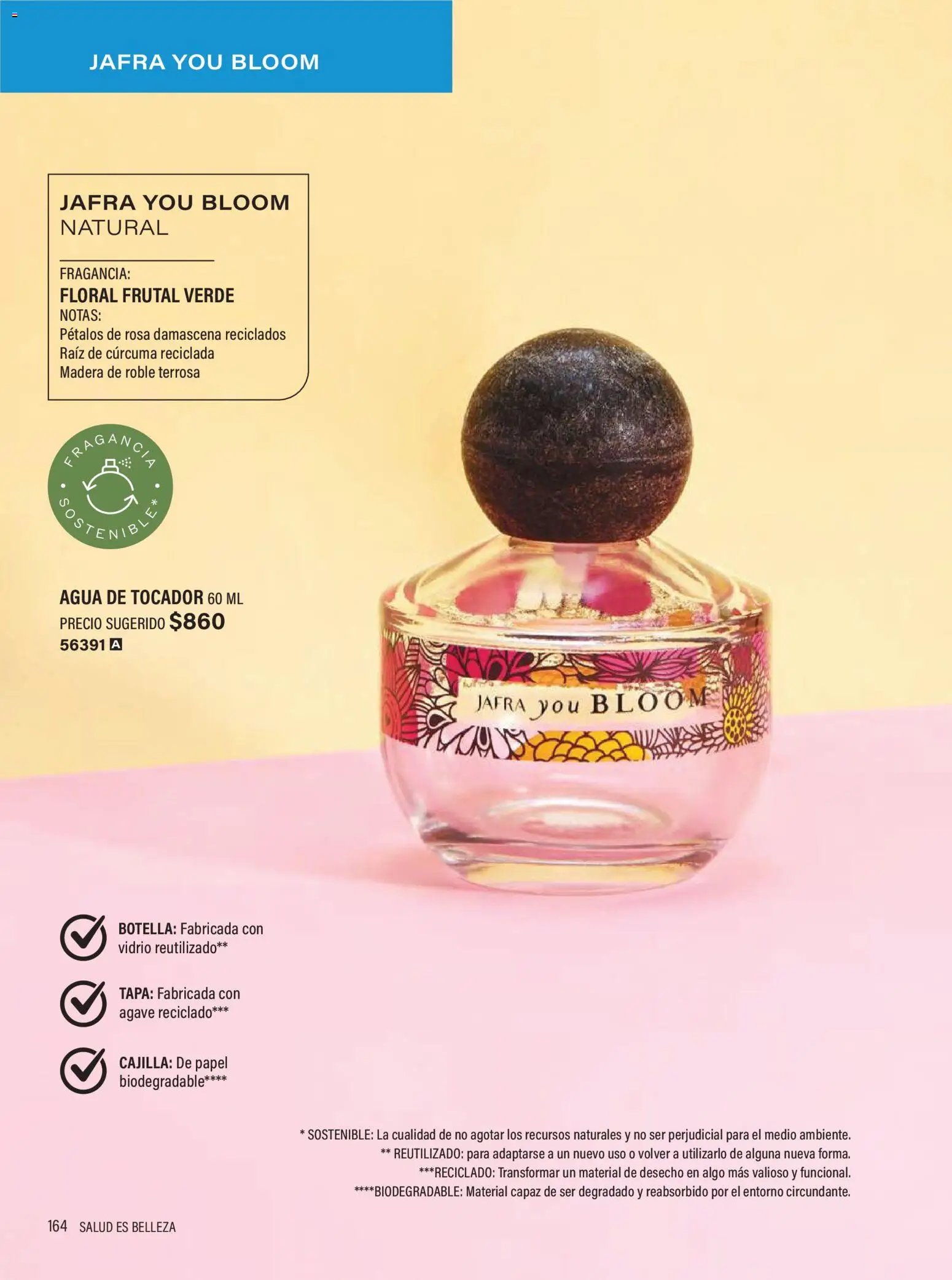 Nuevas ofertas de JAFRA válidas en toda la República Mexicana desde el 01.02.2026. ¡Encuentra las mejores ofertas en JAFRA catálogo Organizador de Ventas! | Página: 162 | Productos: Agua, Botella, Cúrcuma, Fragancia