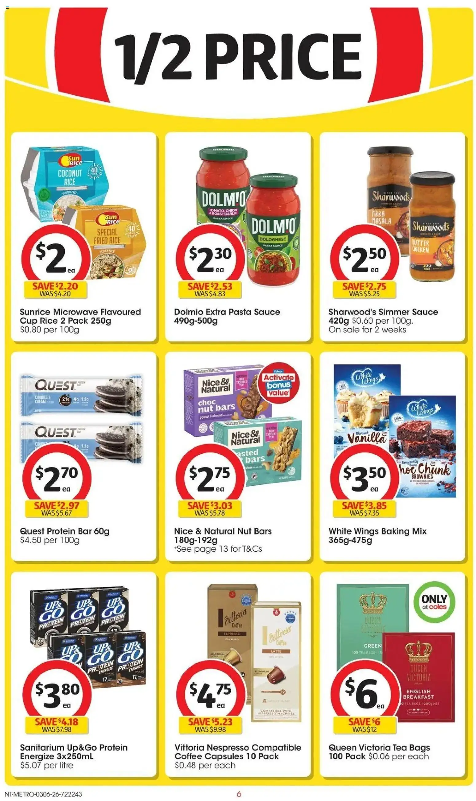 Coles catalogue - valid from 02.06.2026 | Page: 6 | Products: Chicken, Rice, Pasta, Microwave