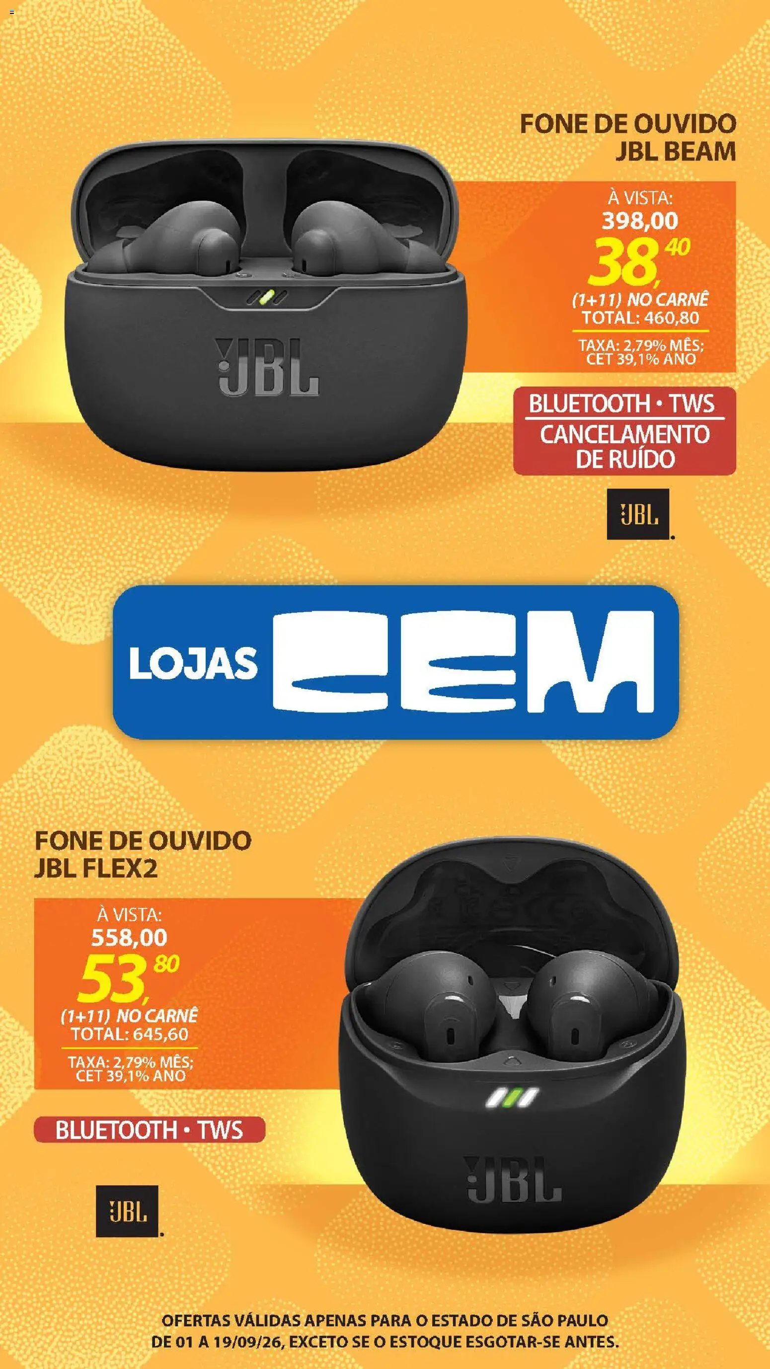 Lojas Cem Folheto - válido de 01/09/2026 | Página: 78 | Produtos: Carne, Fone de ouvido