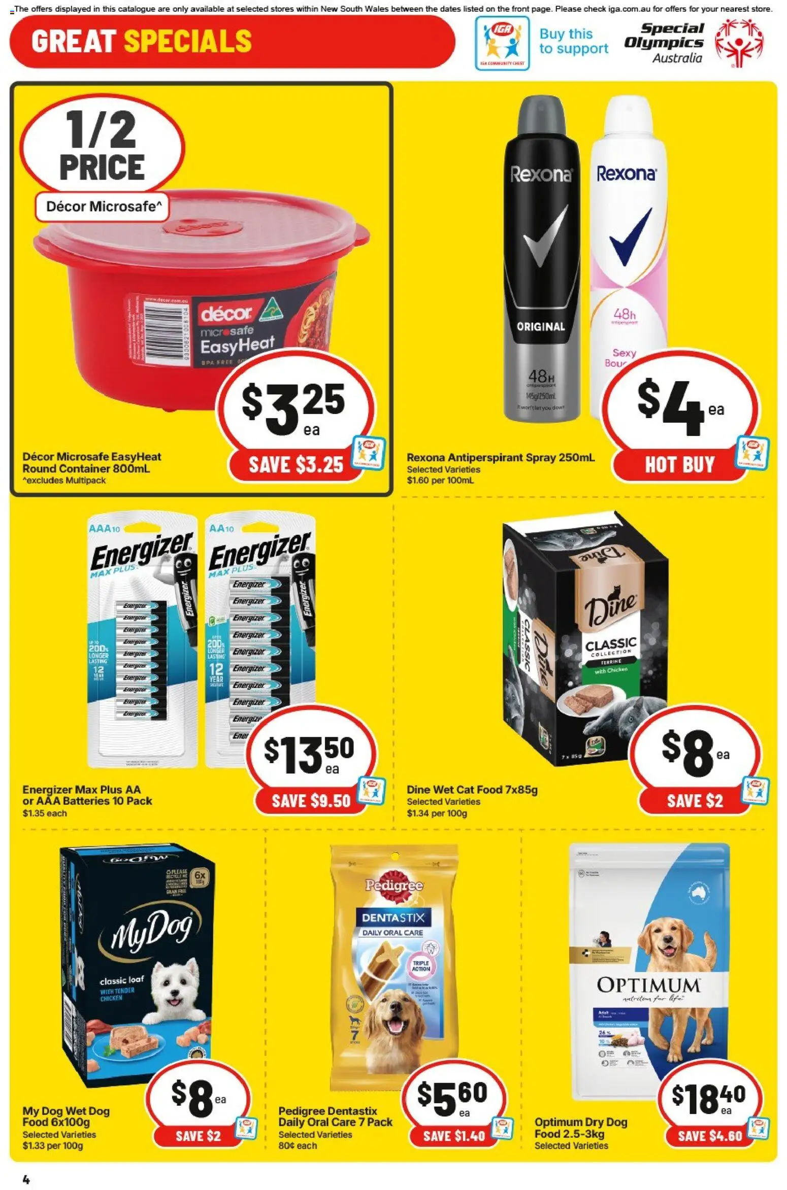 IGA catalogue - valid from 13.05.2026 | Page: 4 | Products: Energy drink, Strawberries, Cream, Chilli