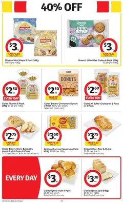 Preview of Coles - Coles Catalogue - 24th June VIC - valid from 24/06/2026 | Page: 23 | Products: Butter, Donuts, Bakery