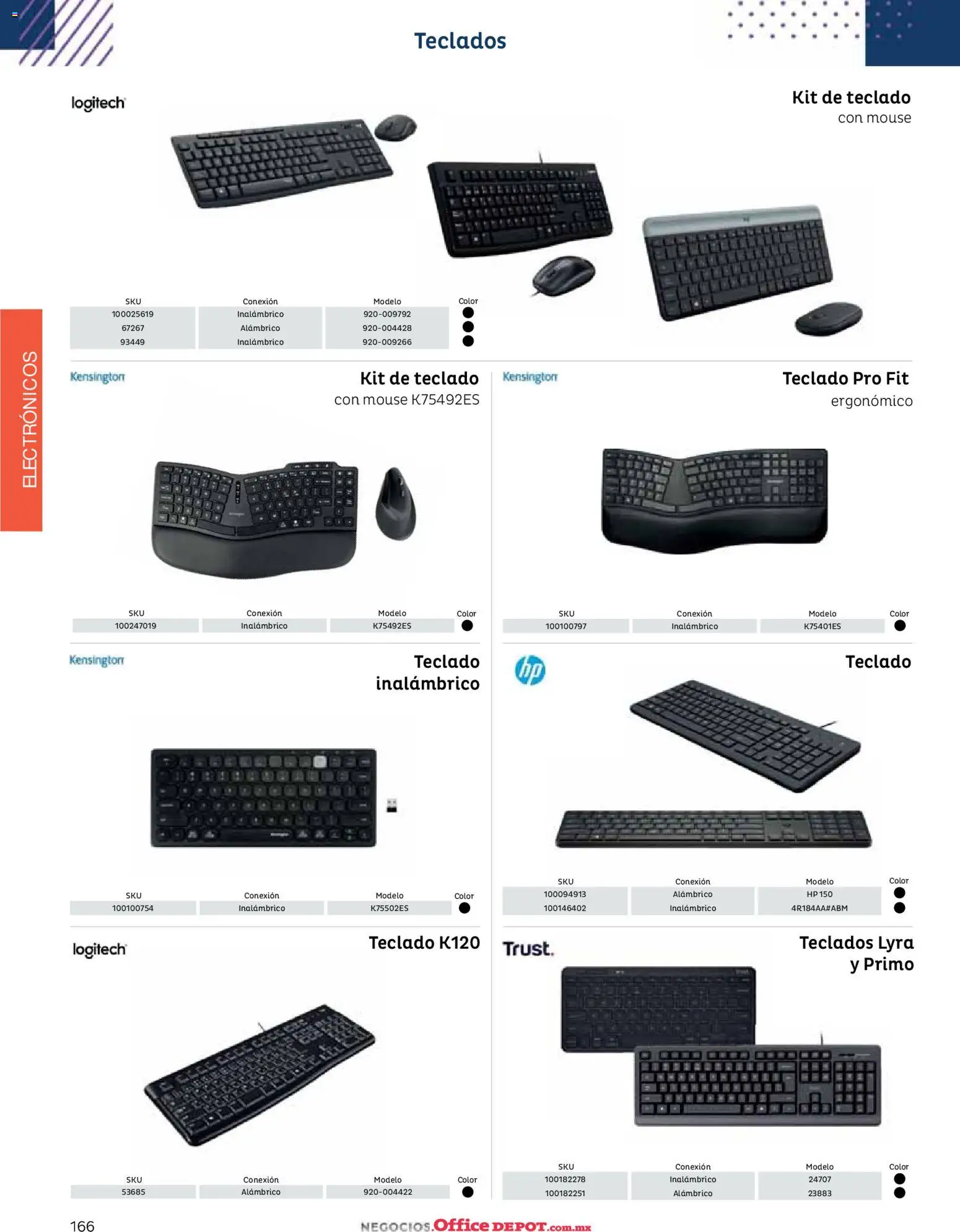 Nuevas ofertas de Office Depot válidas en toda la República Mexicana desde el 12/01/2026. ¡Encuentra las mejores ofertas en Office Depot catálogo 2026! | Página: 168 | Productos: Mouse, Teclado